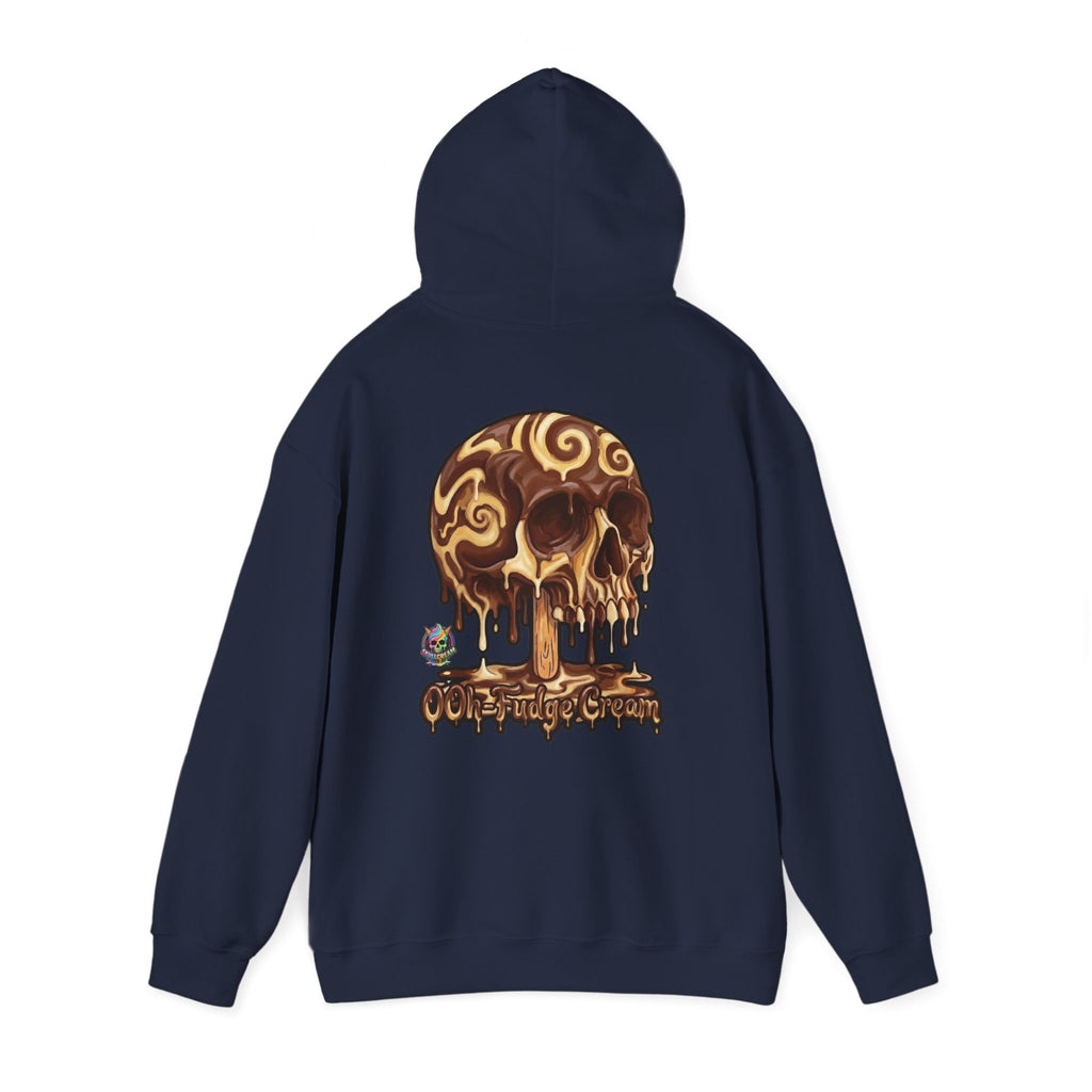 Skullcream-Ooh-Fudge Cream Hoodie | Dripping Skull Graphic