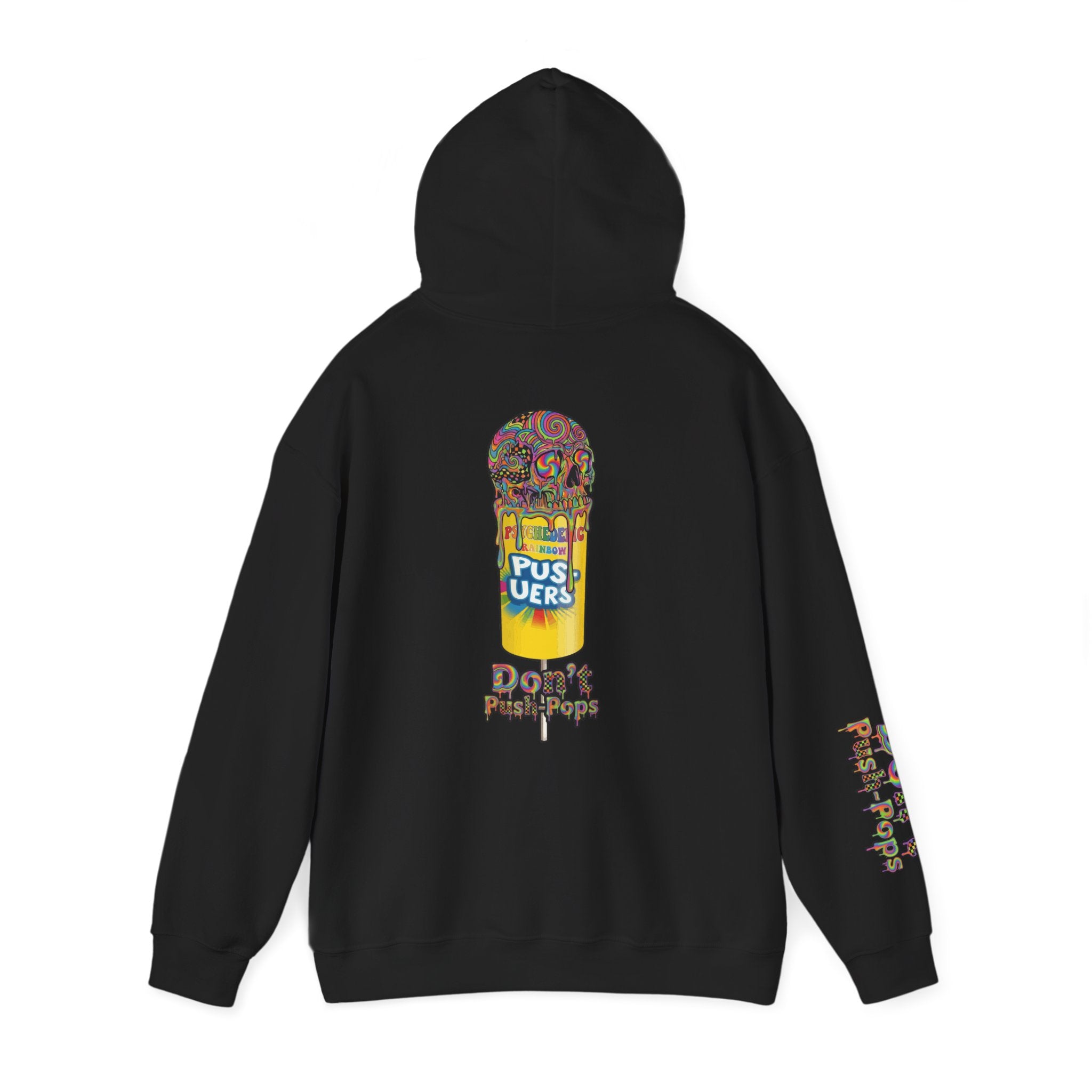 Skullcream-Don’t Push-Pops Hoodie | Dripping Skull Graphic