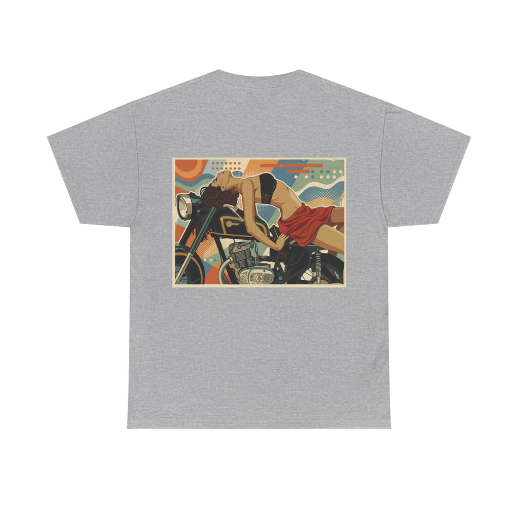 Good Girl-Pin Up Biker T-Shirt | Parental Advisory  for the Bearded