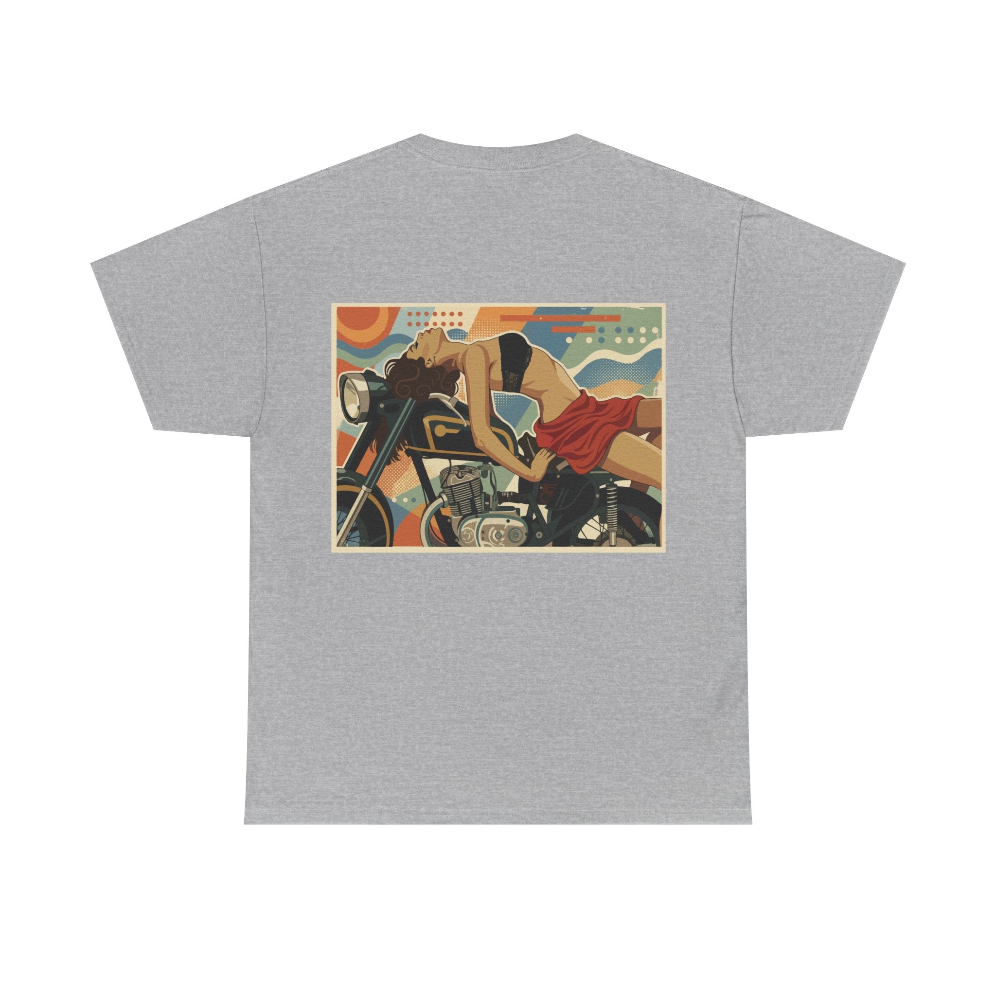 Good Girl-Pin Up Biker T-Shirt | Parental Advisory  for the Bearded