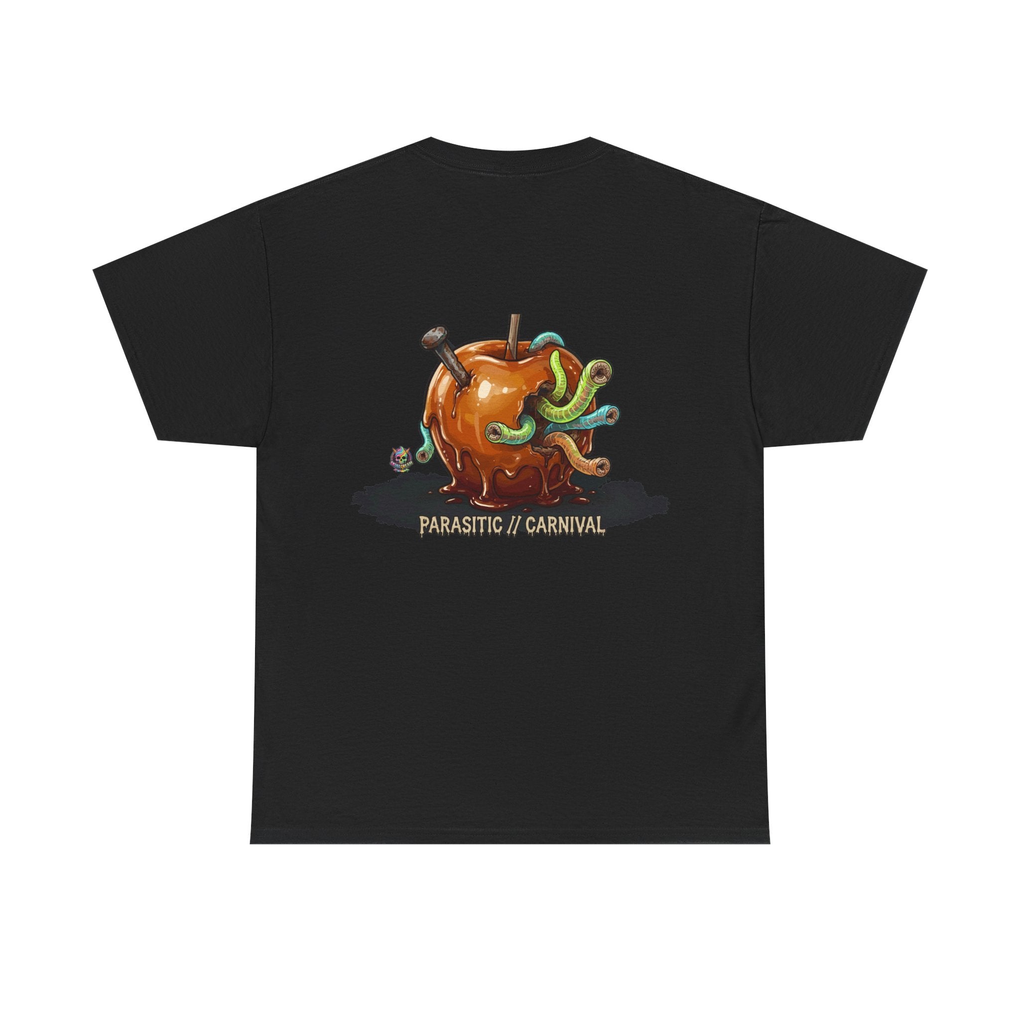 Skullcream Carnival Caramel Apple - Spooky Candy Apple Graphic T-Shirt