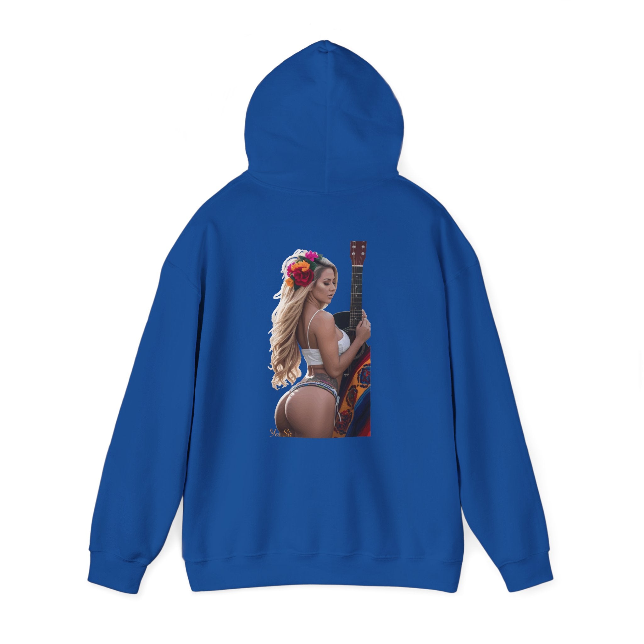 Pretty Flowers Yes Sir Hoodie | Parental Advisory  for the Bearded