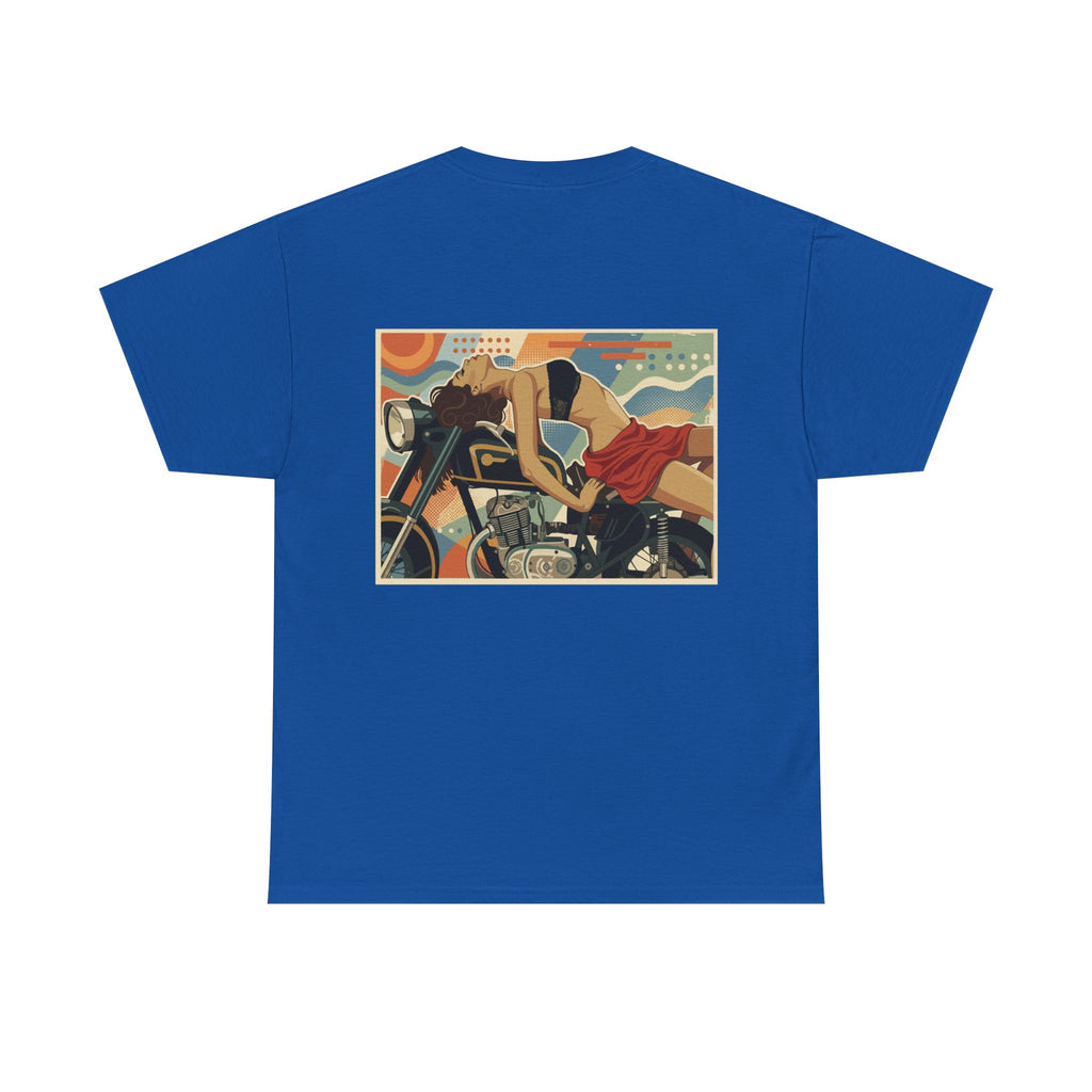 Yes Sir-Pin Up Biker T-Shirt | Parental Advisory  for the Bearded