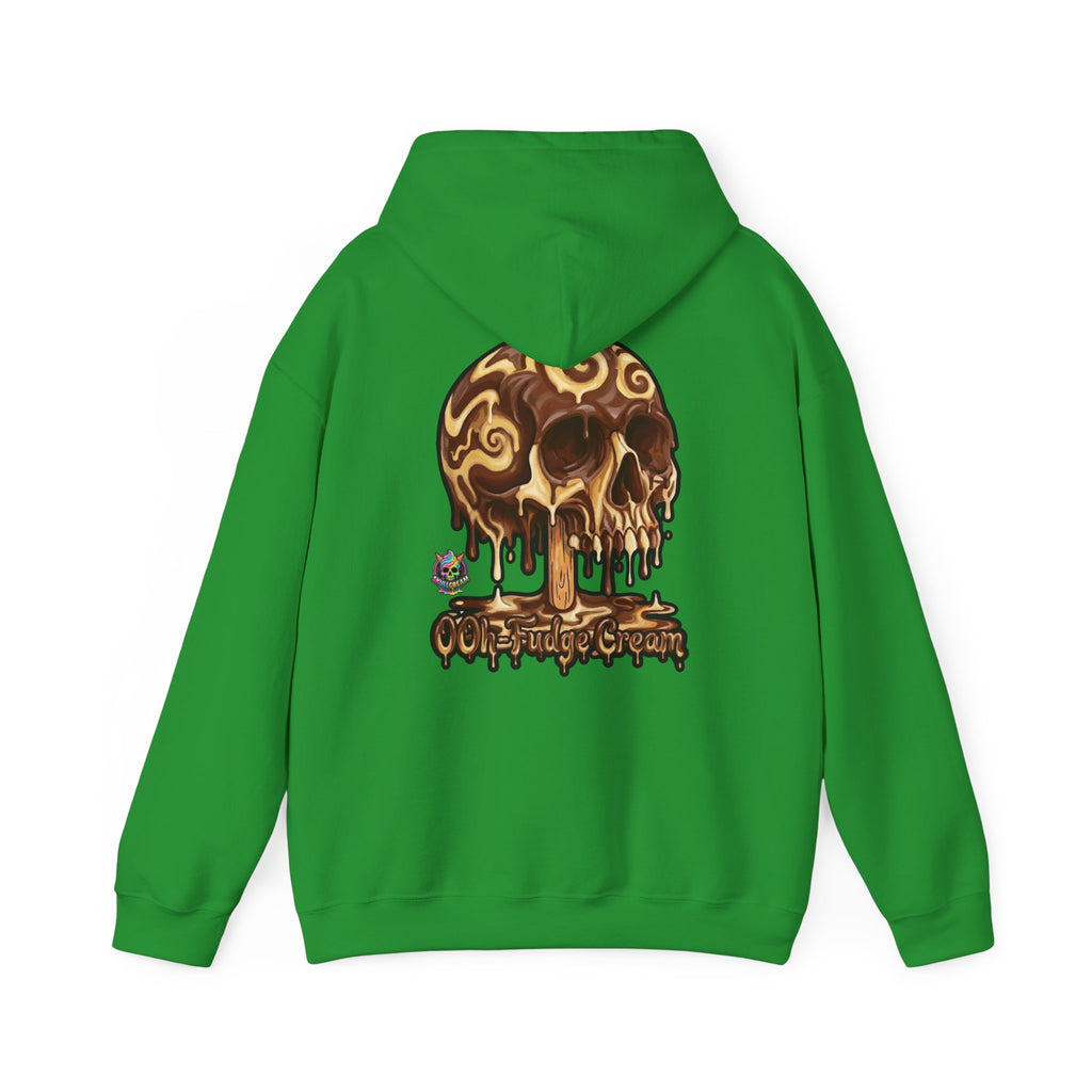 Skullcream-Ooh-Fudge Cream Hoodie | Dripping Skull Graphic