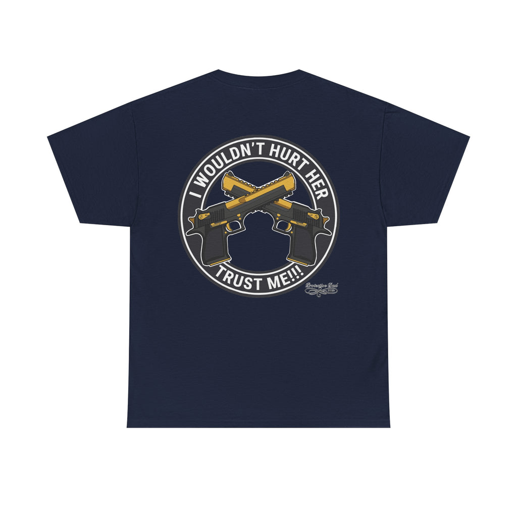 Protective Dad Pistols T-Shirt | Here’s Your Warning