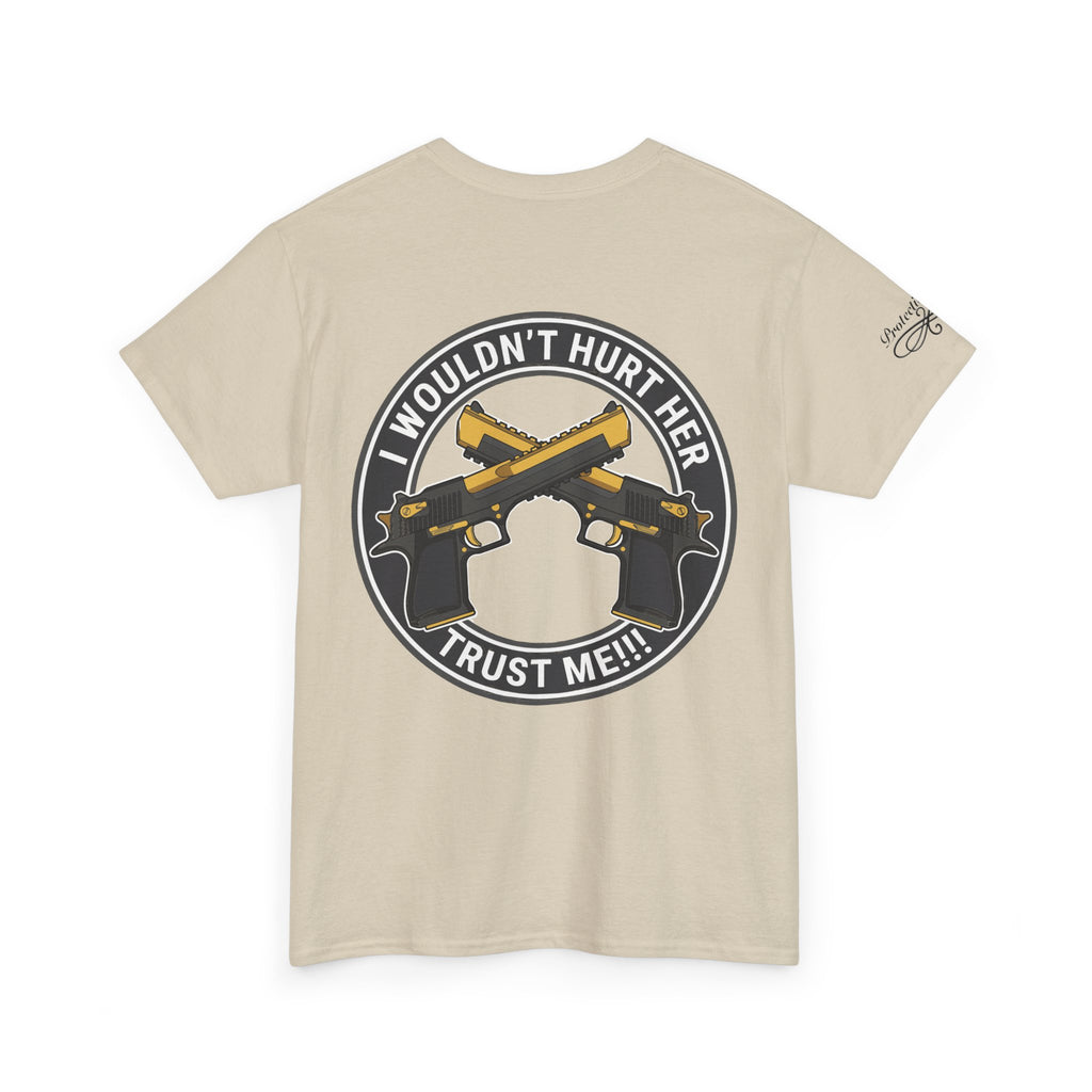 Protective Dad Pistols T-Shirt | Here’s Your Warning