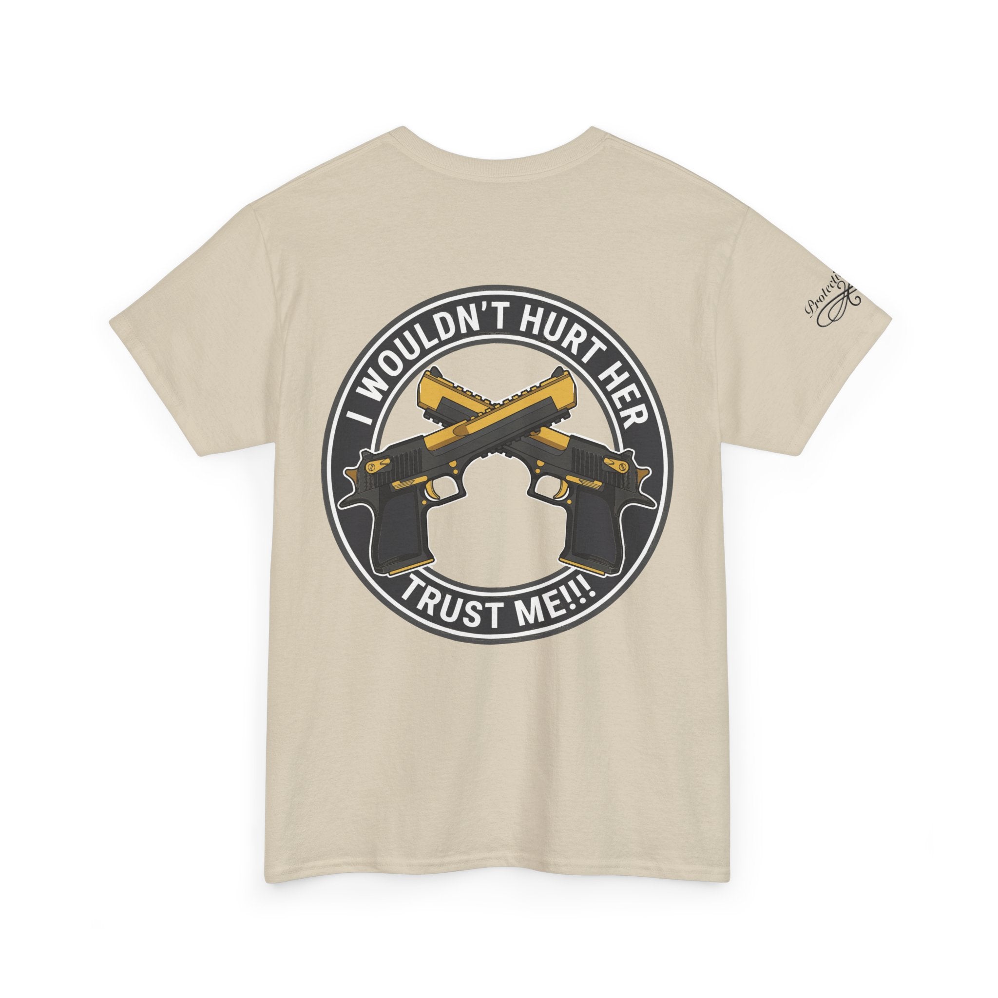 Protective Dad Pistols T-Shirt | Here’s Your Warning