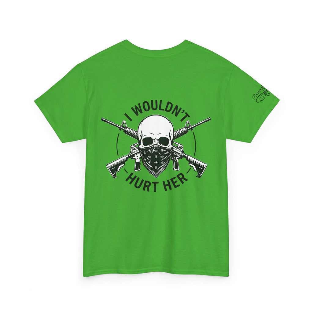 Protective Dad Assault Rifles T-Shirt | Here’s Your Warning
