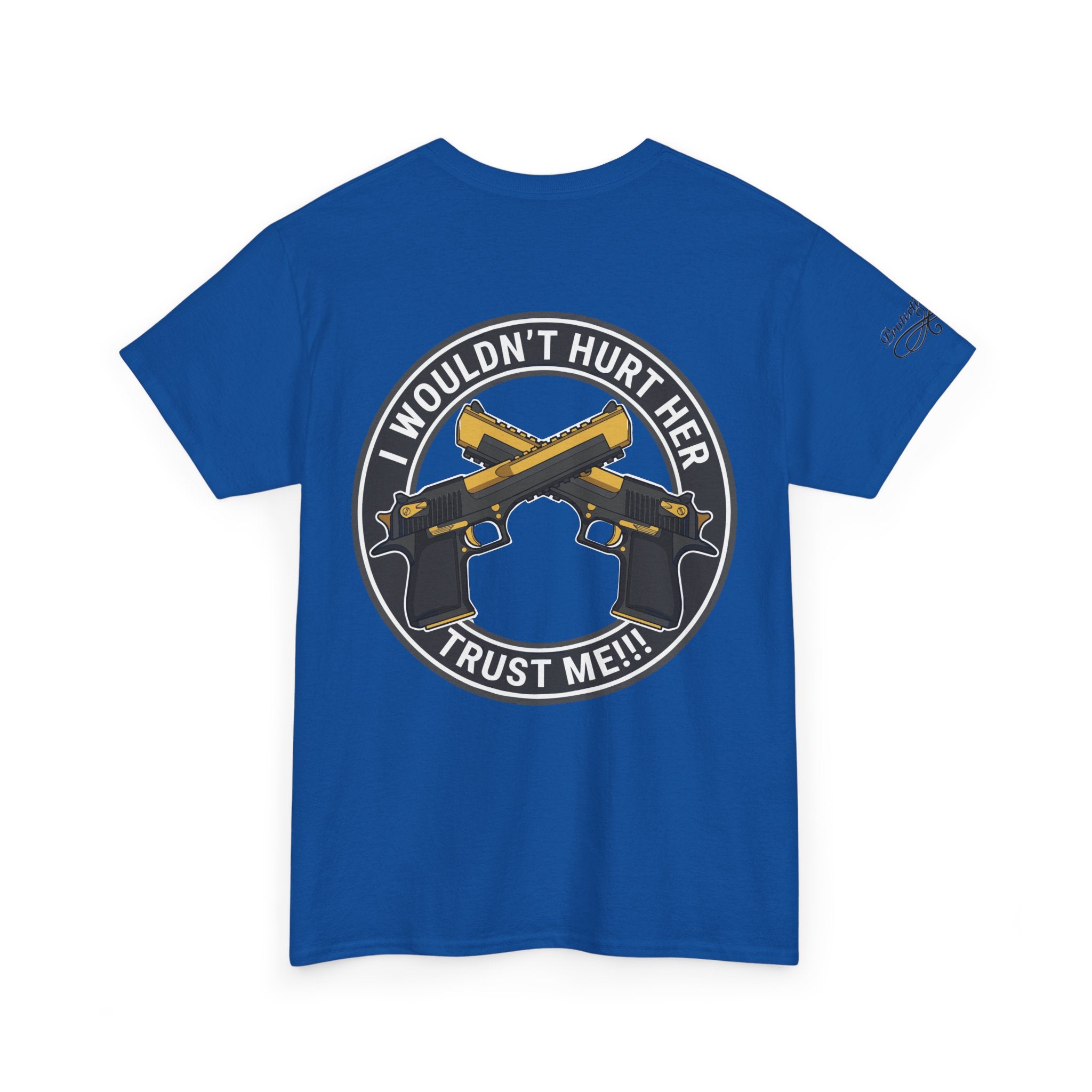 Protective Dad Pistols T-Shirt | Here’s Your Warning