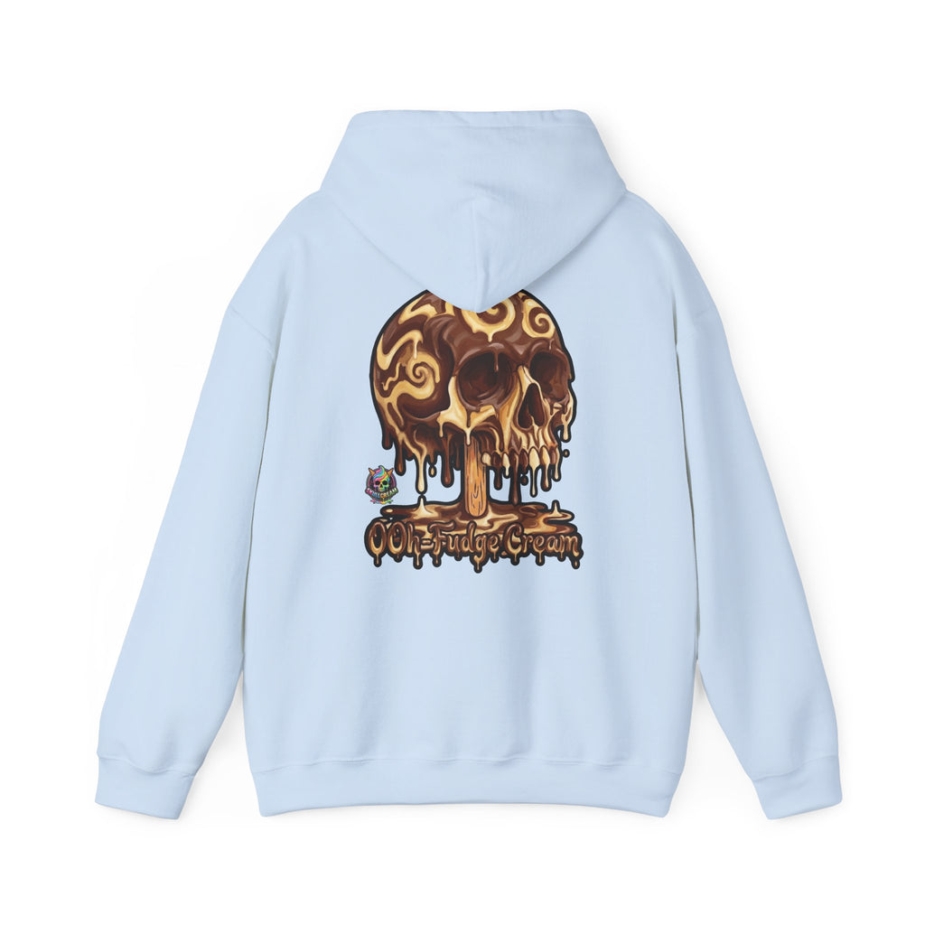 Skullcream-Ooh-Fudge Cream Hoodie | Dripping Skull Graphic