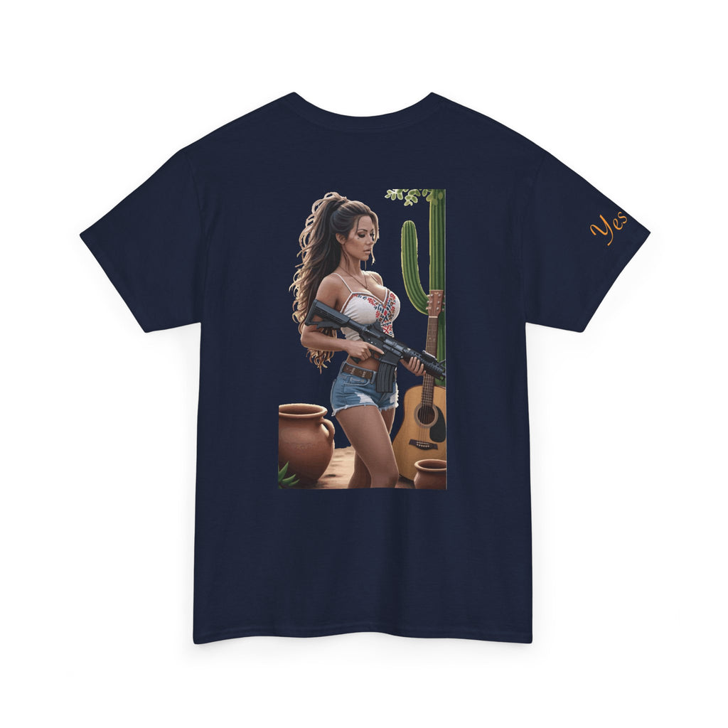Nice Guitar-Yes Sir T-Shirt | Parental Advisory for the Bearded