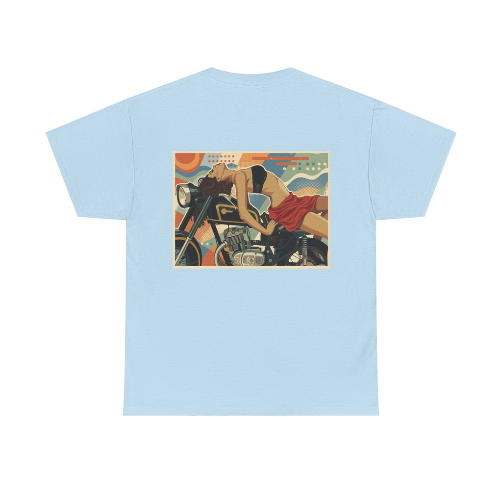Yes Sir-Pin Up Biker T-Shirt | Parental Advisory  for the Bearded