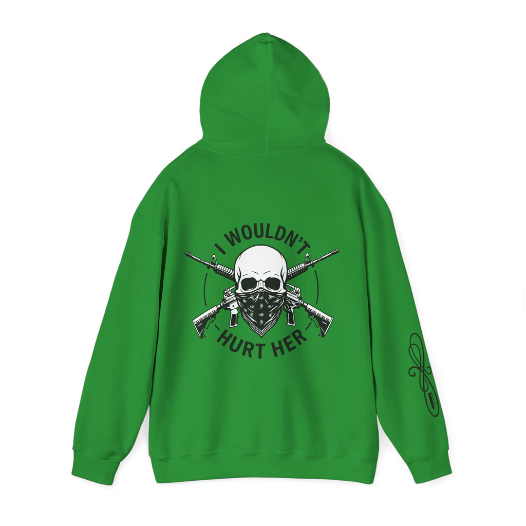 Protective Dad-Assault Rifles Hoodie | Here’s Your Warning | Black Font