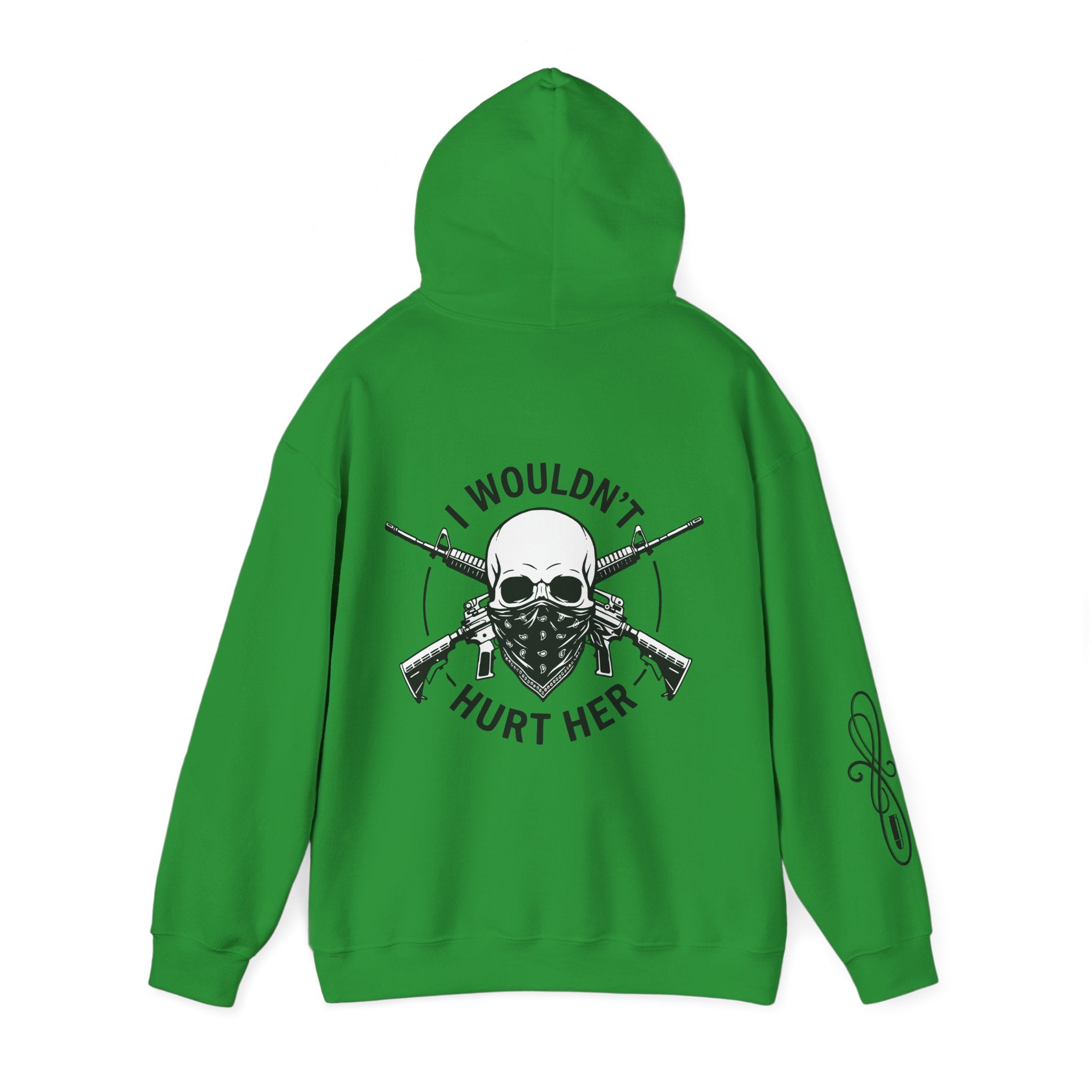 Protective Dad-Assault Rifles Hoodie | Here’s Your Warning | Black Font