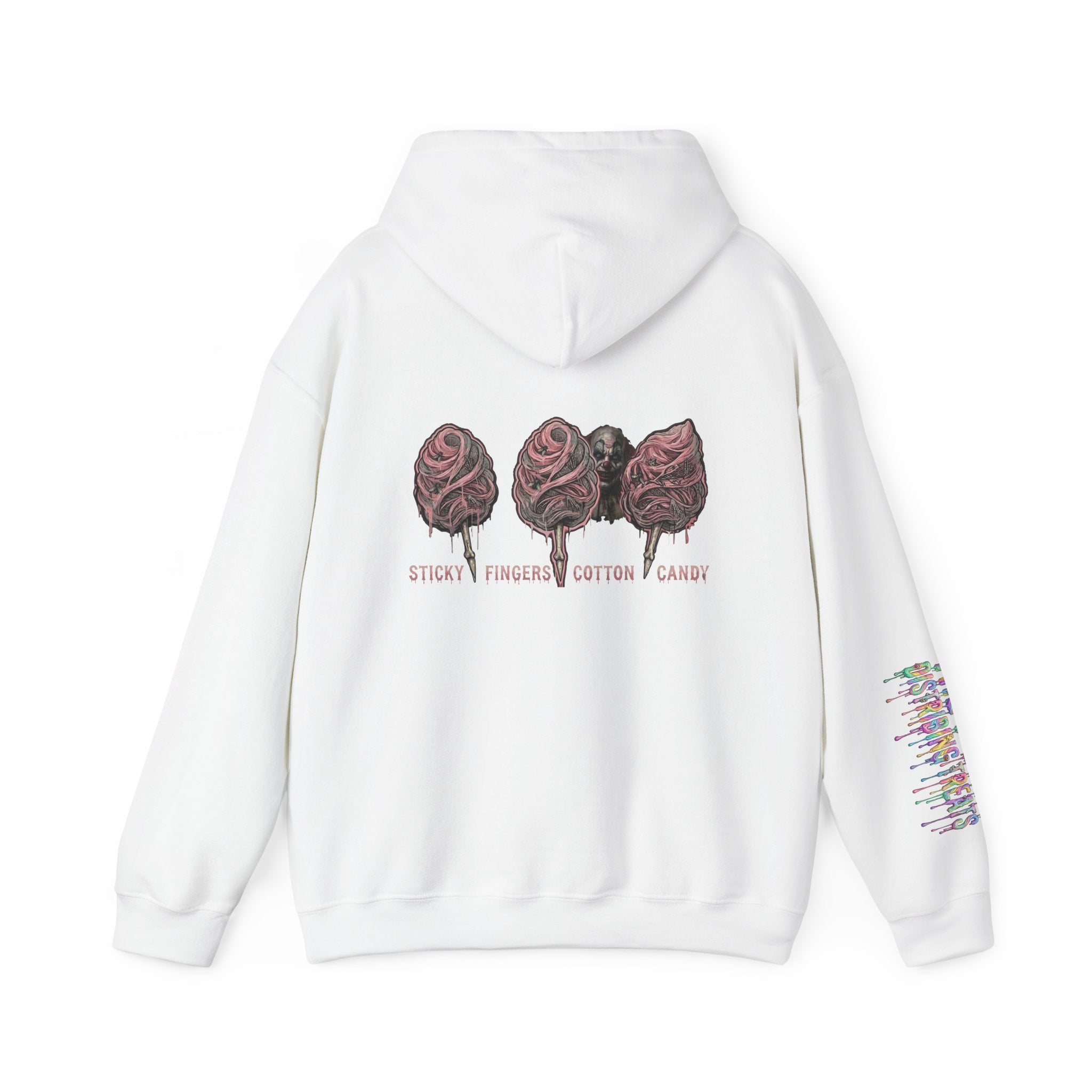 Cotton Candy Skullcream Hoodie — Sticky Fingers Band Graphic Pullover