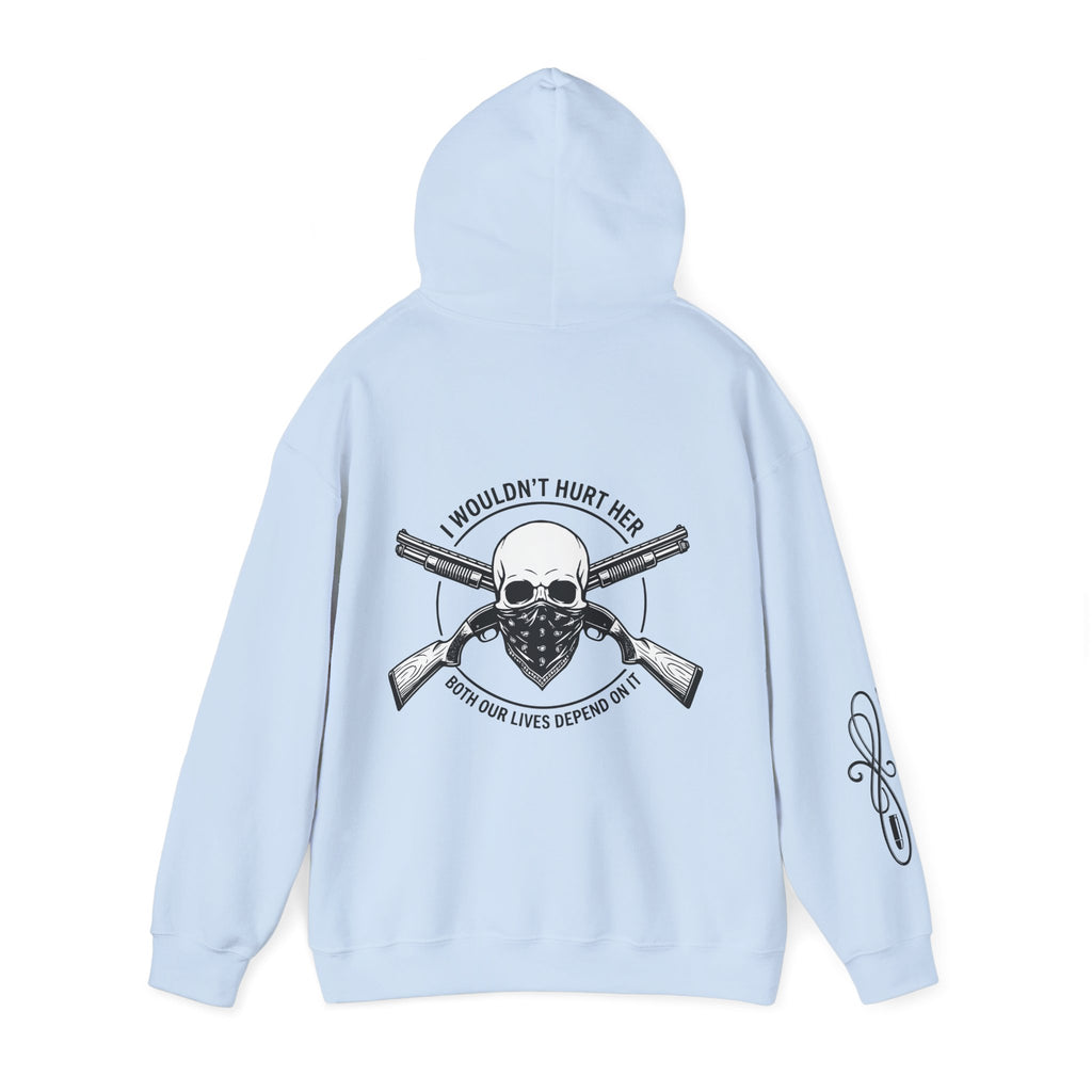 Protective Dad-Shotguns Hoodie | Here’s Your Warning | Black Font