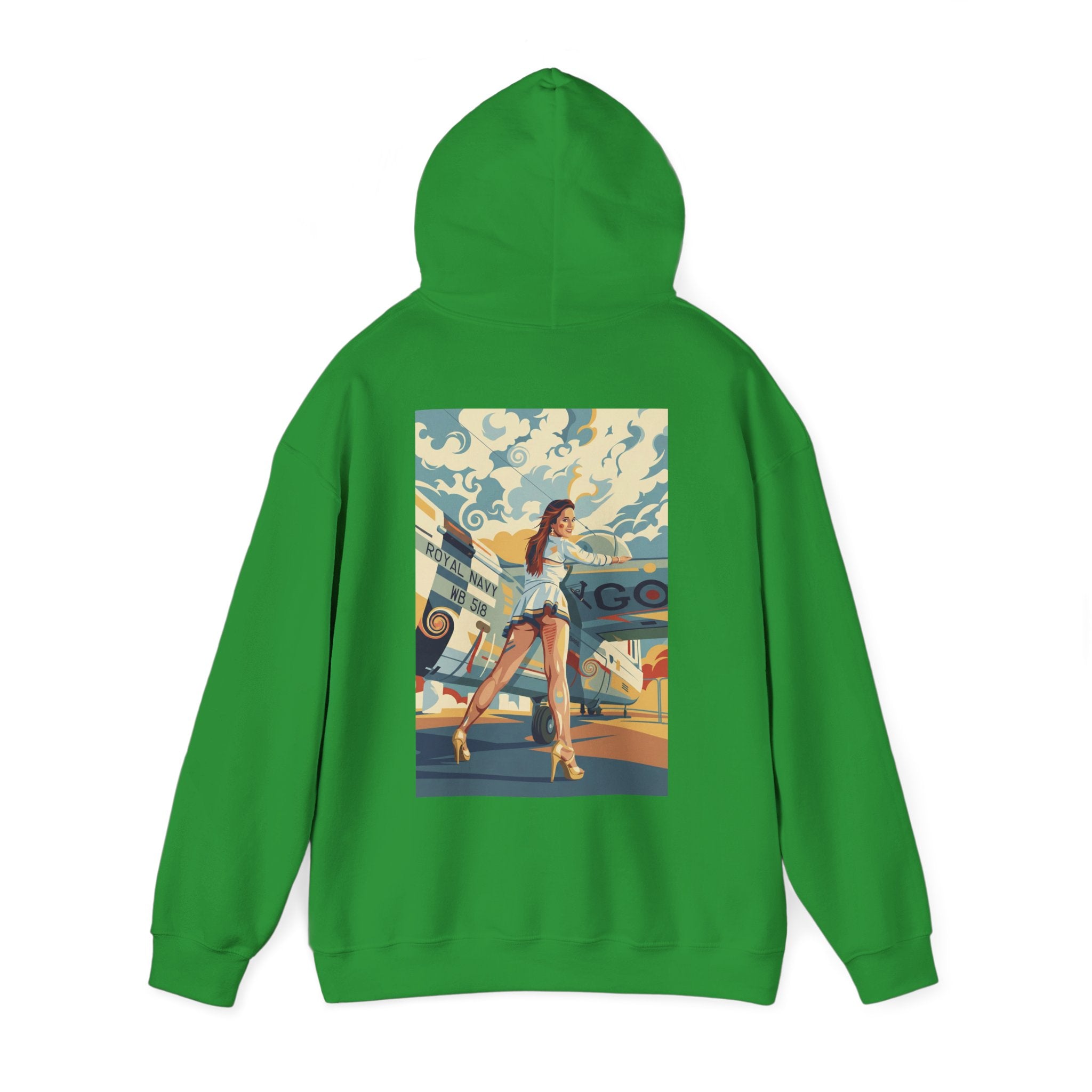 Good Girls-Pin Up Stewardess Hoodie | Parental Advisory  for the Bearded