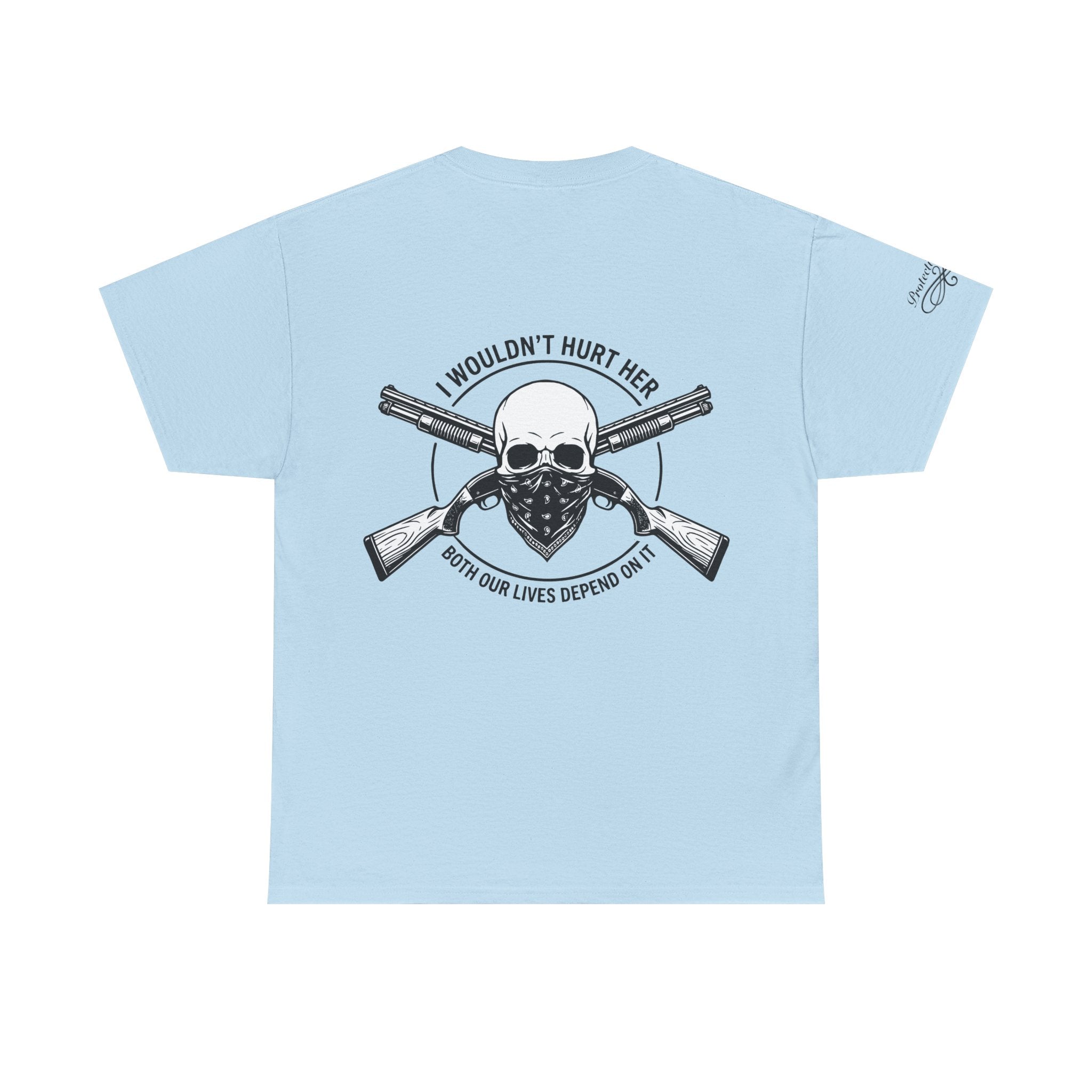 Protective Dad-Shotguns T-Shirt | Here’s Your Warning | Black Font