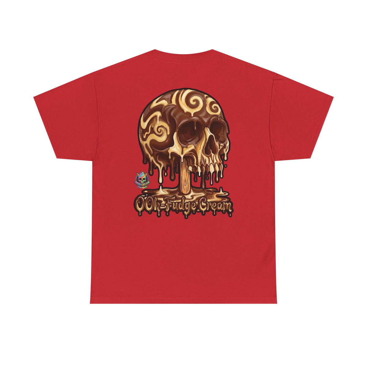 Skullcream-Ooh-Fudge Cream T-Shirt | Colorful Drip Graphic Tee