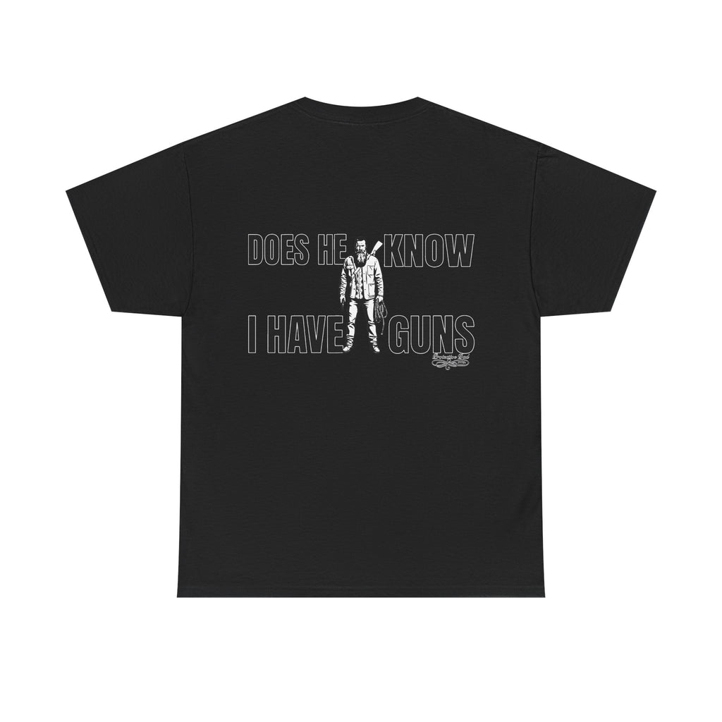 Protective Dad Does He Know T-Shirt| Here’s Your Warning