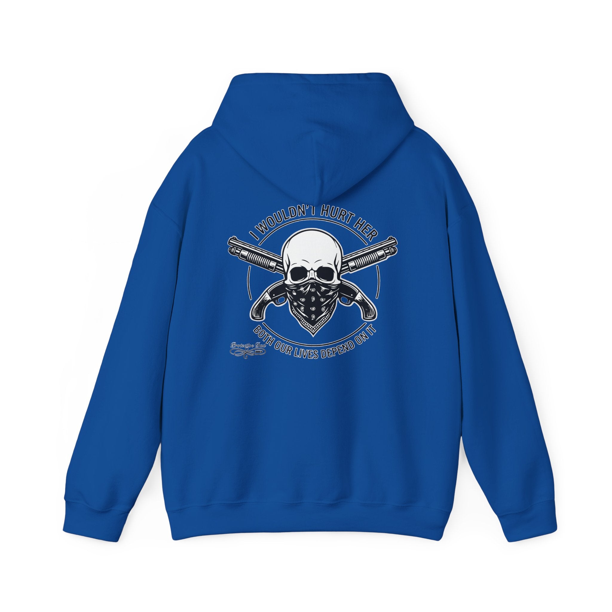 Protective Dad Sawed Off Shotguns - Hoodie | Here’s Your Warning