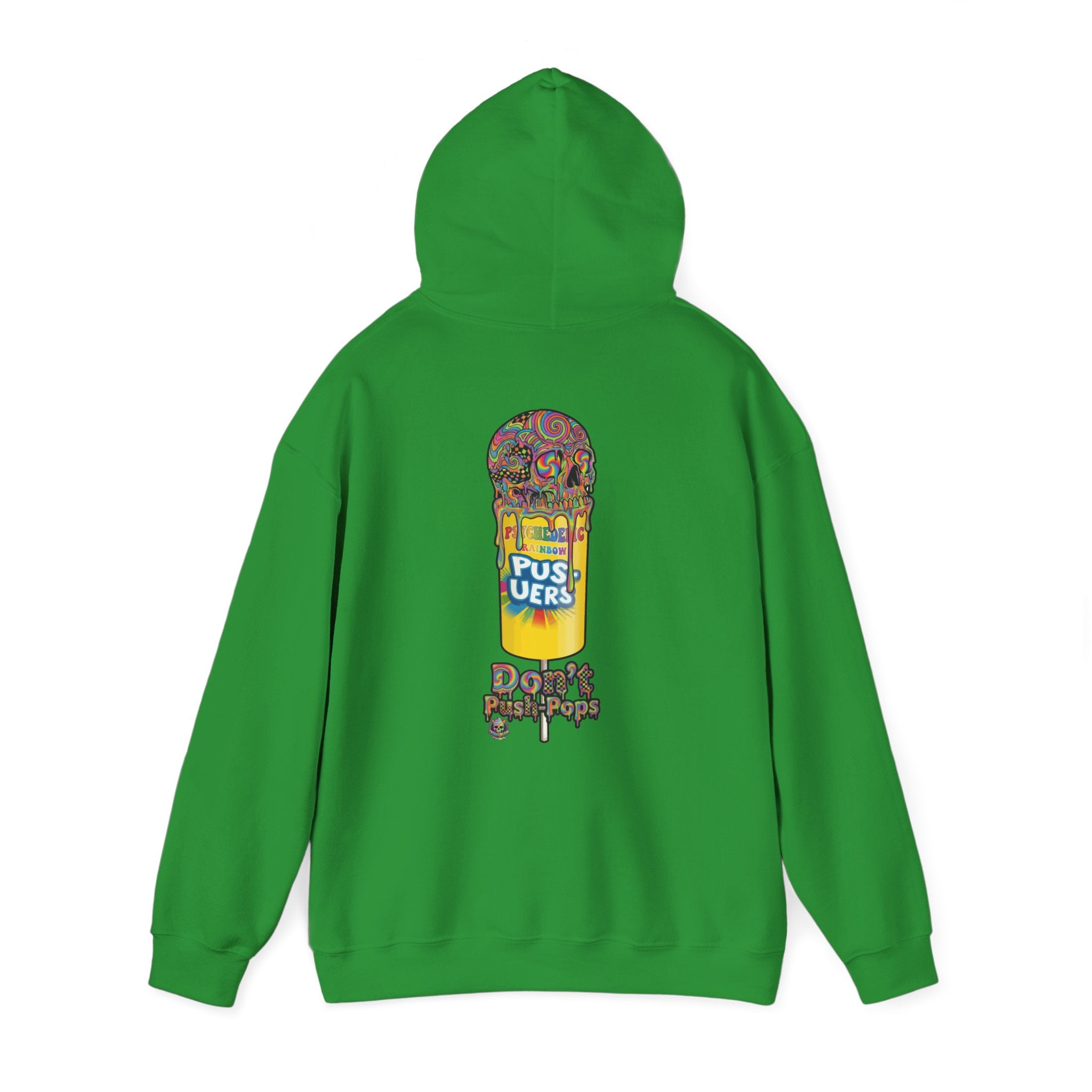 Skullcream-Don’t Push-Pops Hoodie | Dripping Skull Graphic