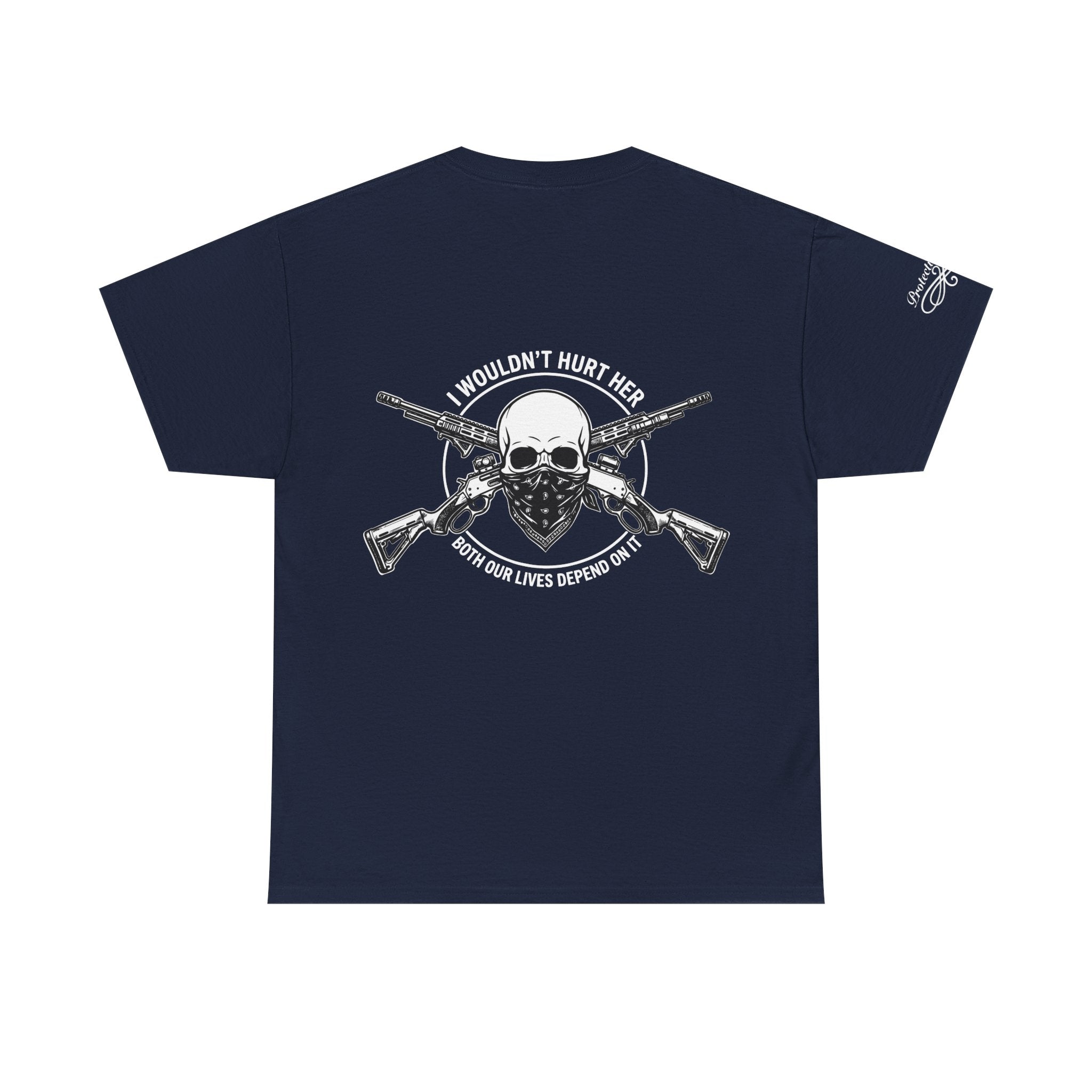 Protective Dad-Lever Actions T-Shirt | Here’s Your Warning | White Font