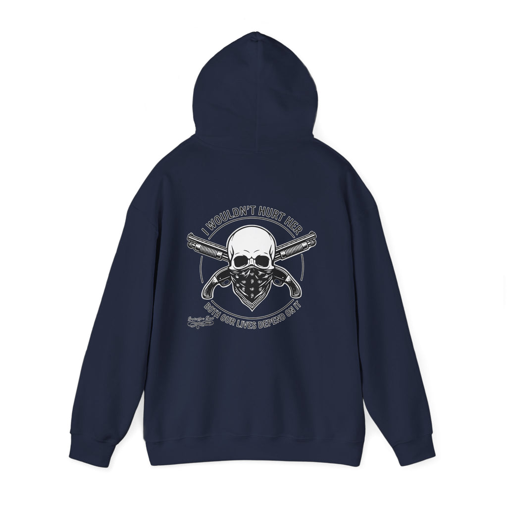 Protective Dad Sawed Off Shotguns - Hoodie | Here’s Your Warning
