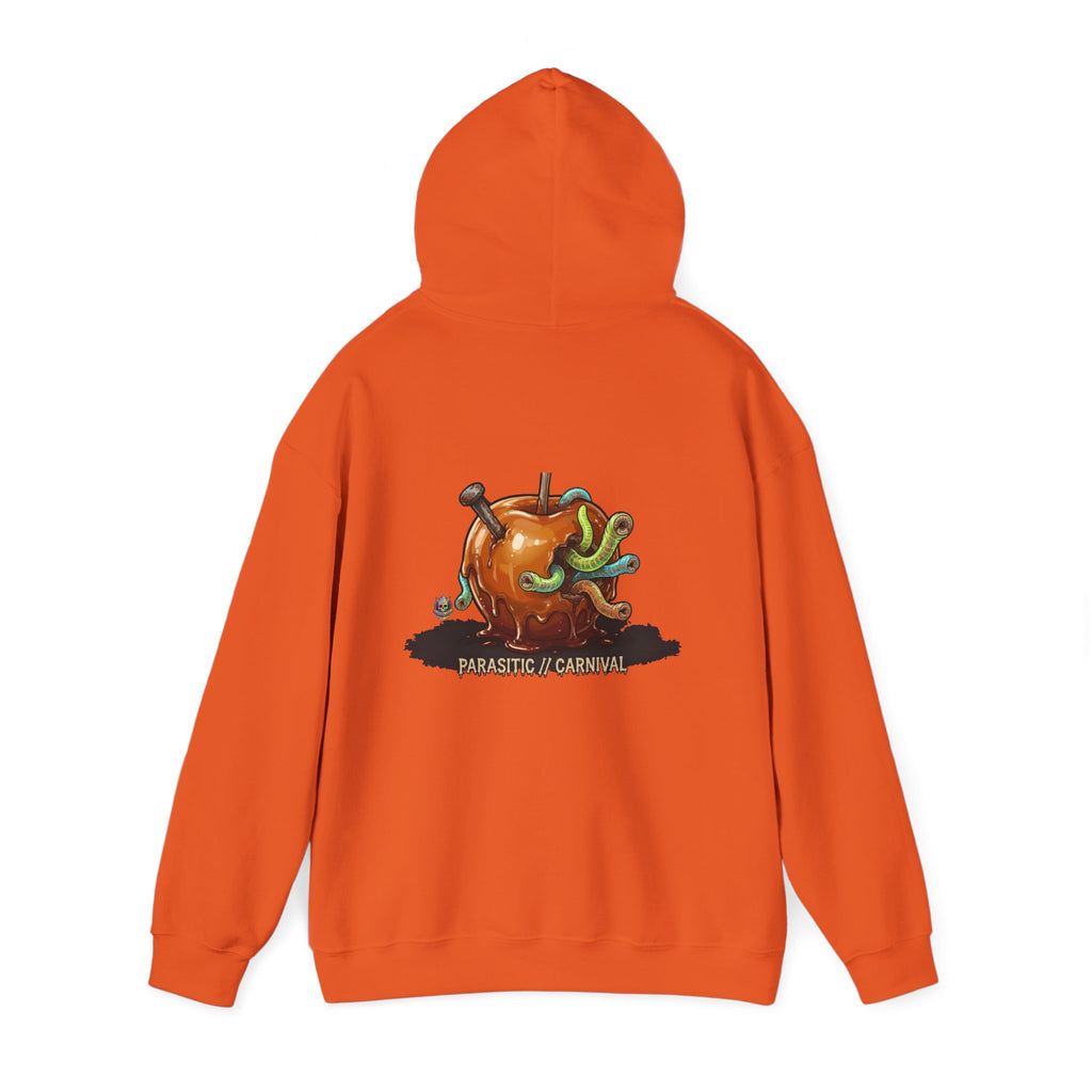 Skullcream Creepy Candy Apple Hoodie — 'Parasitic Carnival' Graphic Pullover