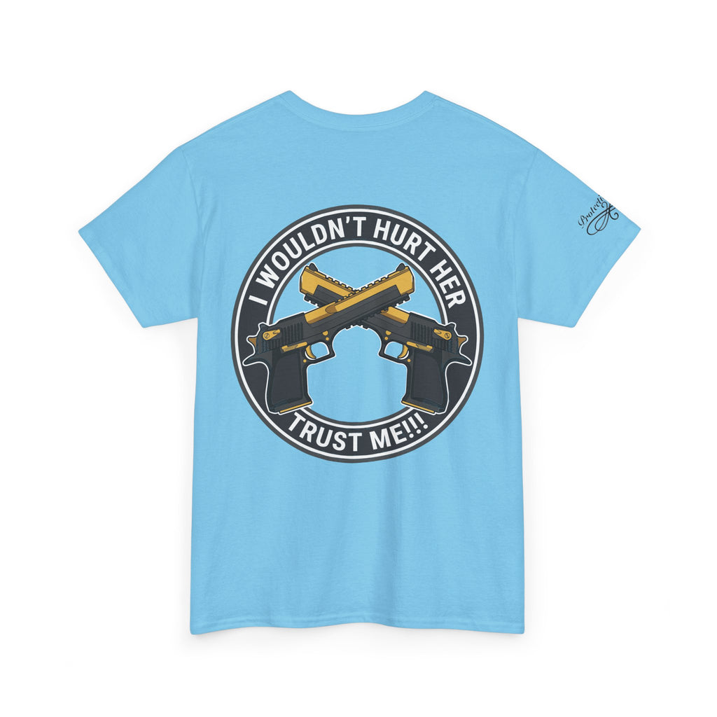 Protective Dad Pistols T-Shirt | Here’s Your Warning