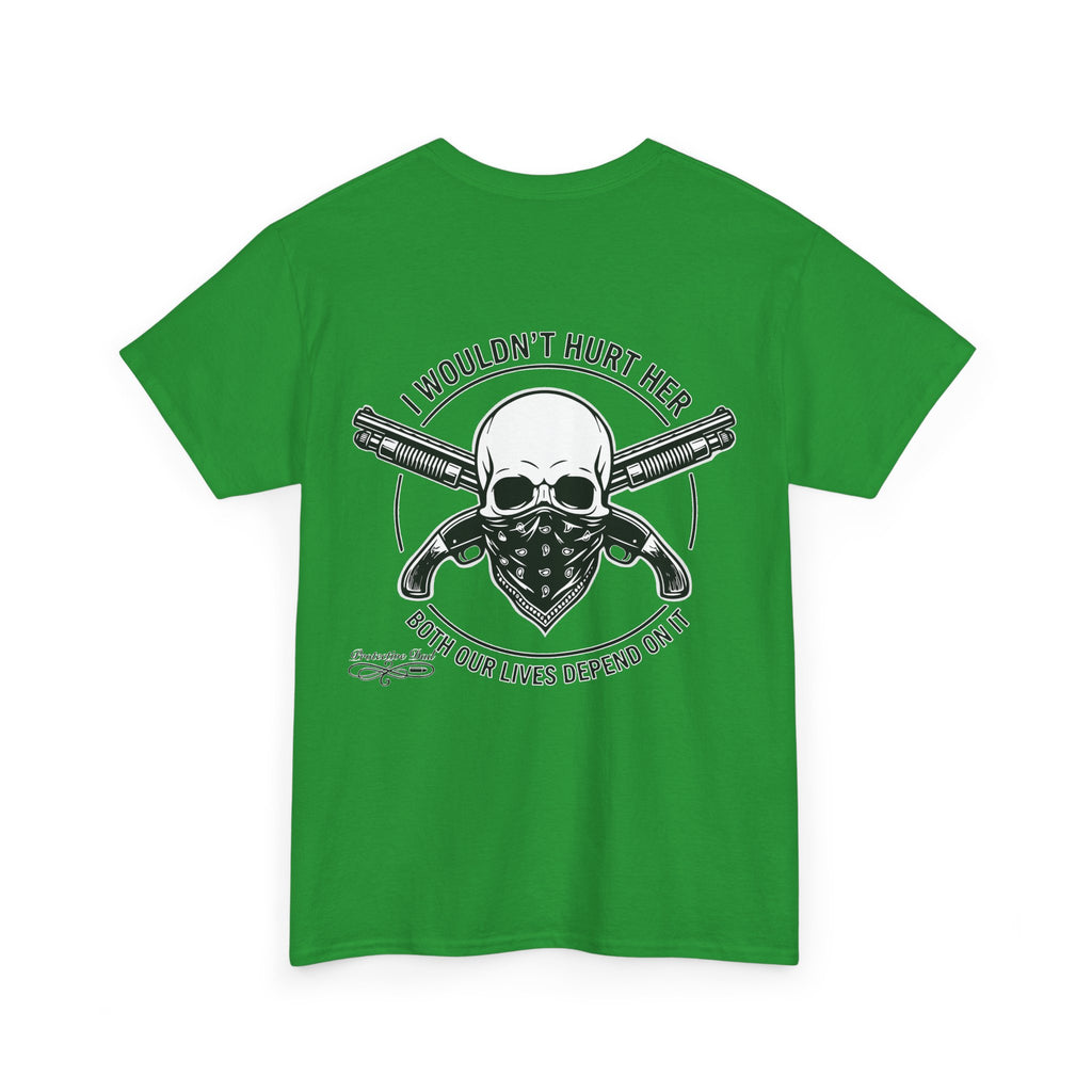 Protective Dad Sawed Off Shotguns T-Shirt | Here’s Your Warning