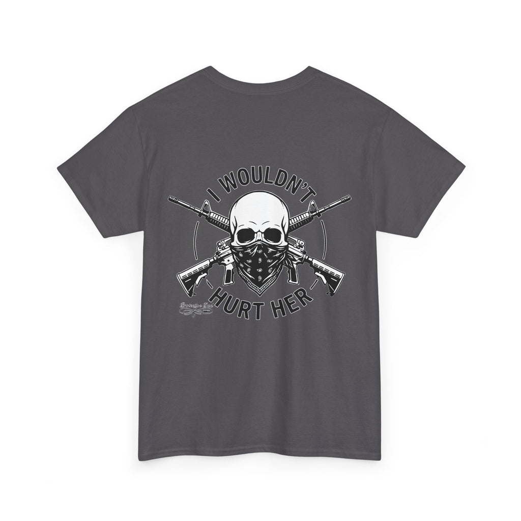 Protective Dad Assault Rifles T-Shirt | Here’s Your Warning