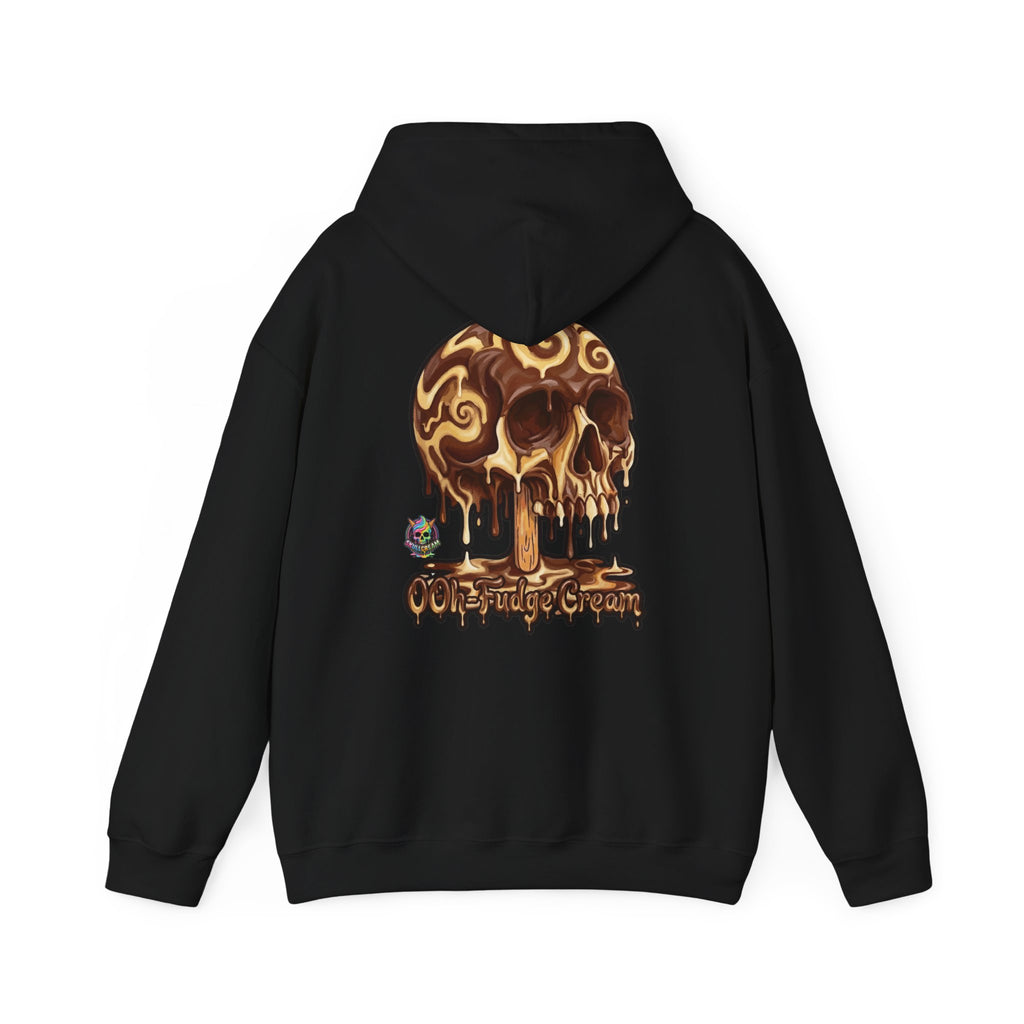 Skullcream-Ooh-Fudge Cream Hoodie | Dripping Skull Graphic