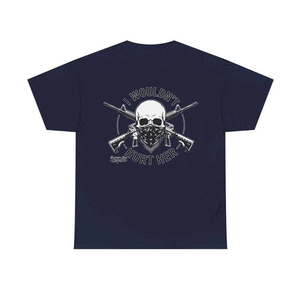 Protective Dad Assault Rifles T-Shirt | Here’s Your Warning