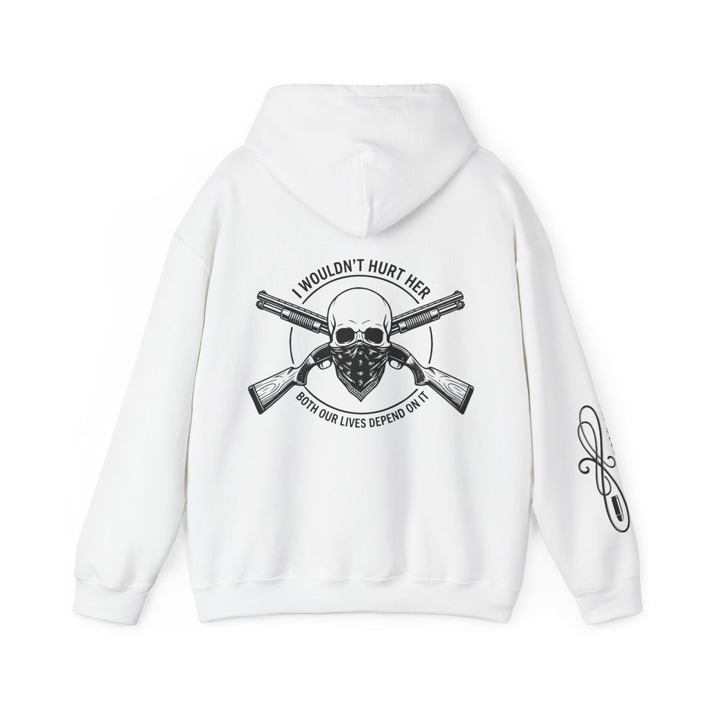 Protective Dad-Shotguns Hoodie | Here’s Your Warning | Black Font