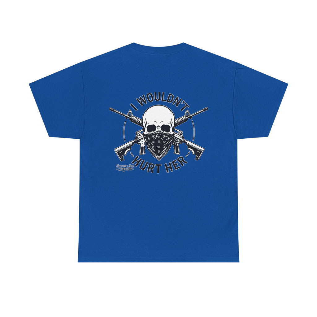 Protective Dad Assault Rifles T-Shirt | Here’s Your Warning