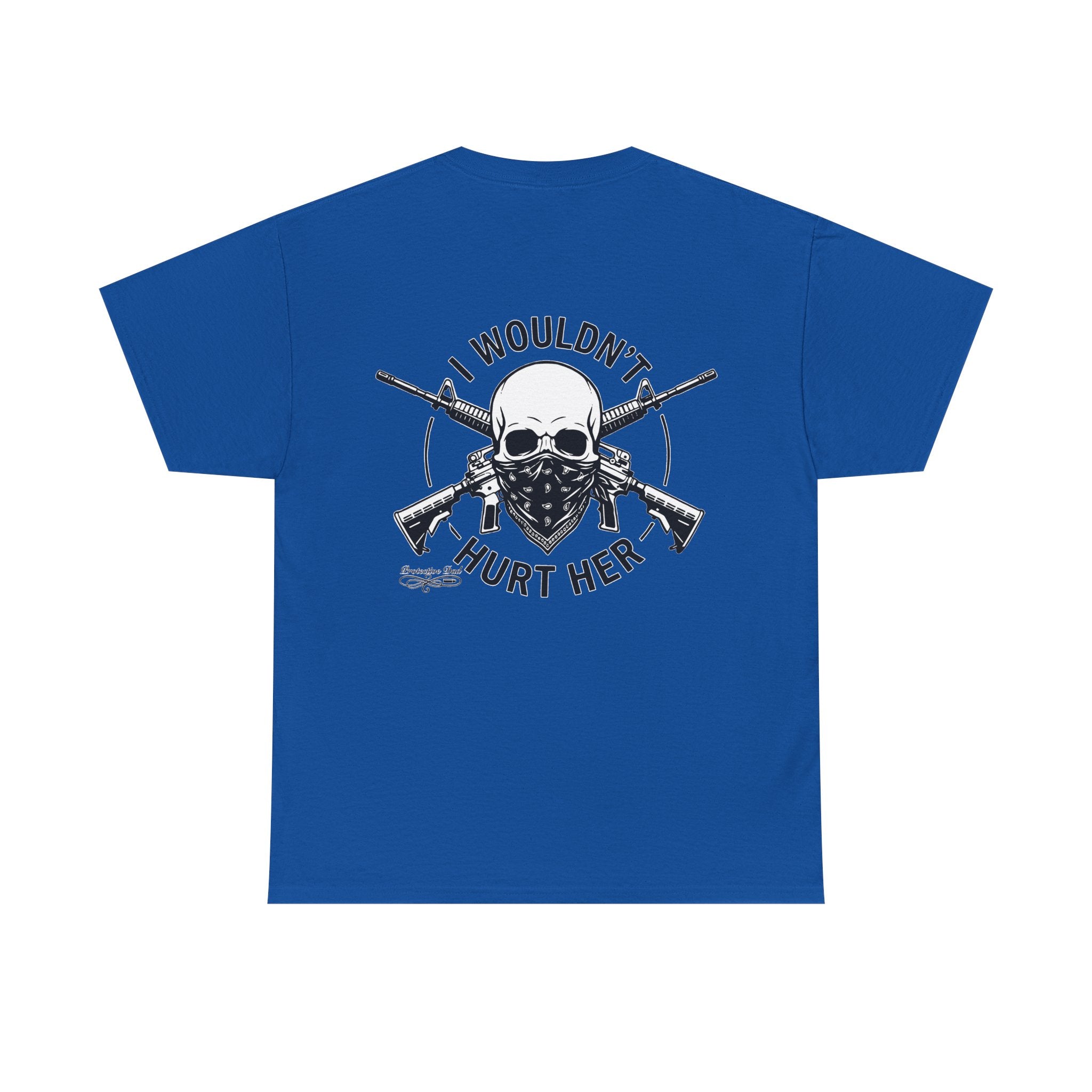 Protective Dad Assault Rifles T-Shirt | Here’s Your Warning