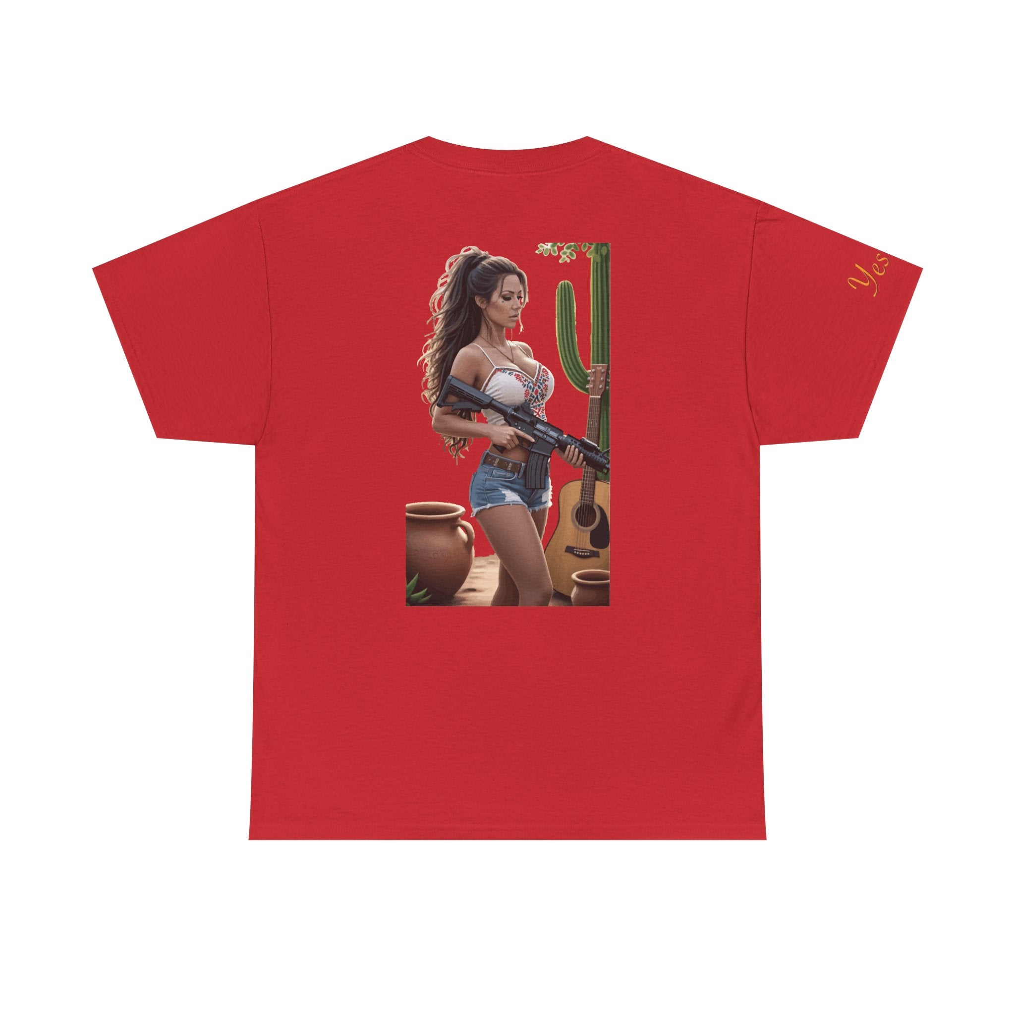 Nice Guitar-Yes Sir T-Shirt | Parental Advisory for the Bearded