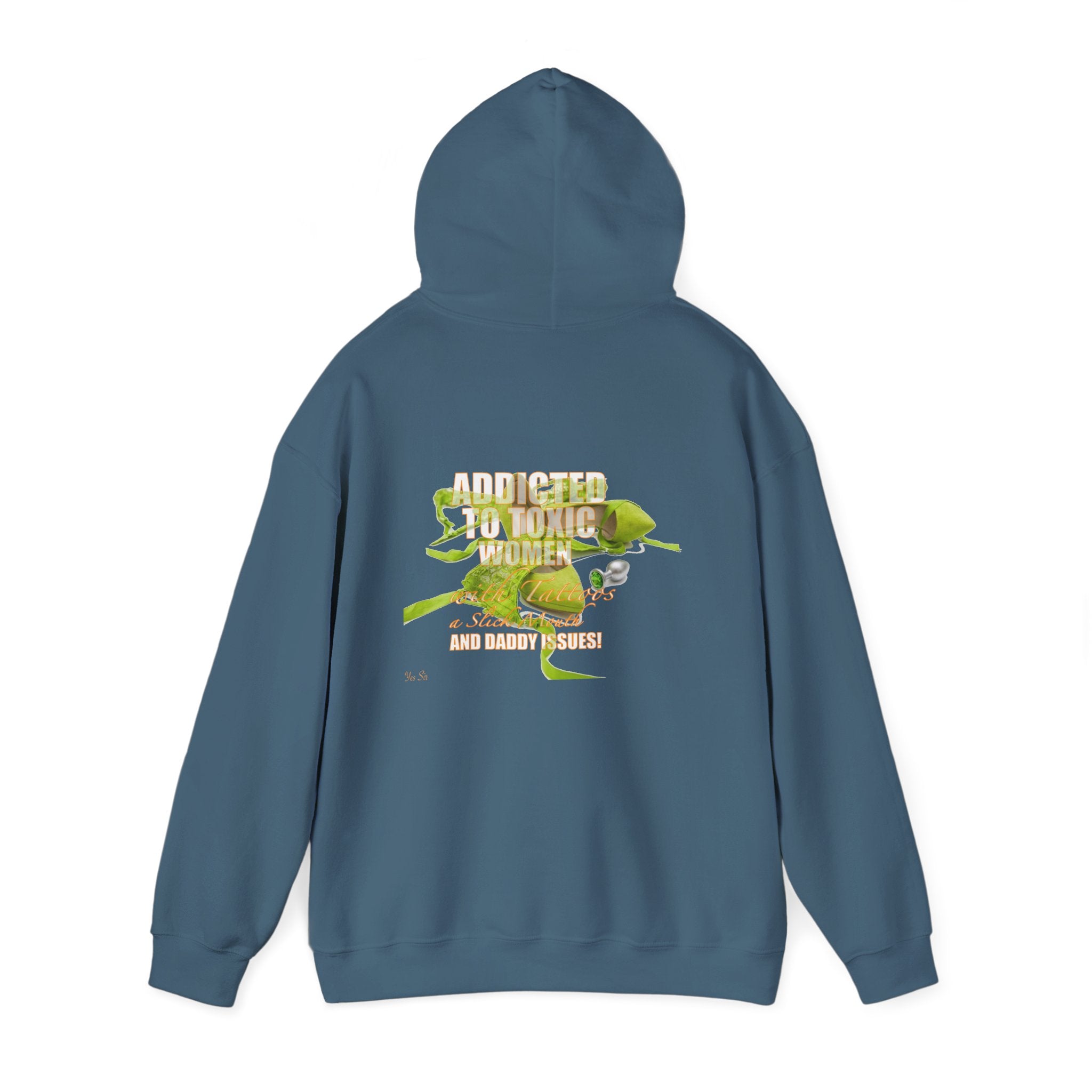 Addicted | Yes Sir Hoodie | Recovering Addict Graphic Hoodie