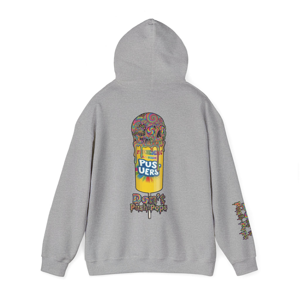 Skullcream-Don’t Push-Pops Hoodie | Dripping Skull Graphic