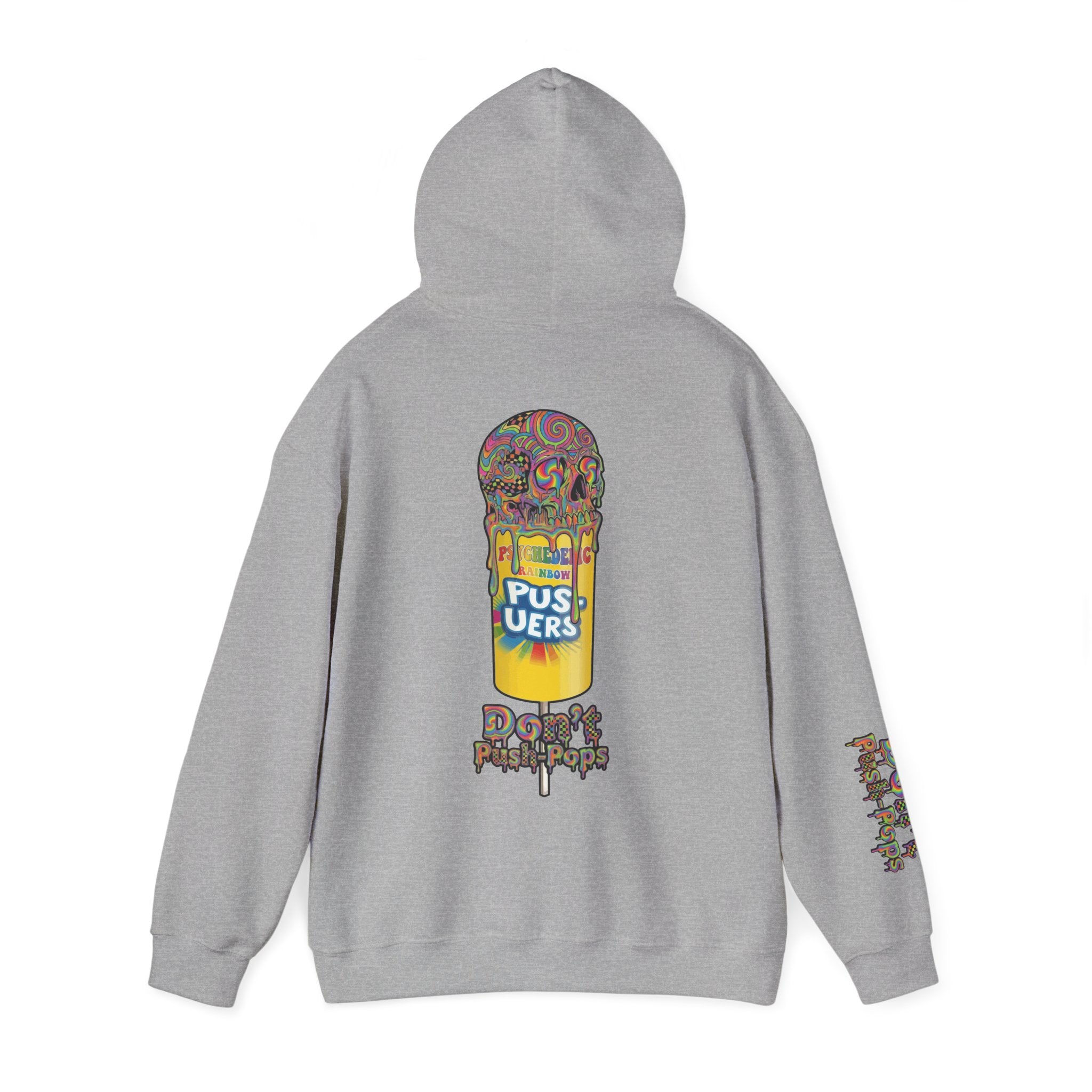 Skullcream-Don’t Push-Pops Hoodie | Dripping Skull Graphic