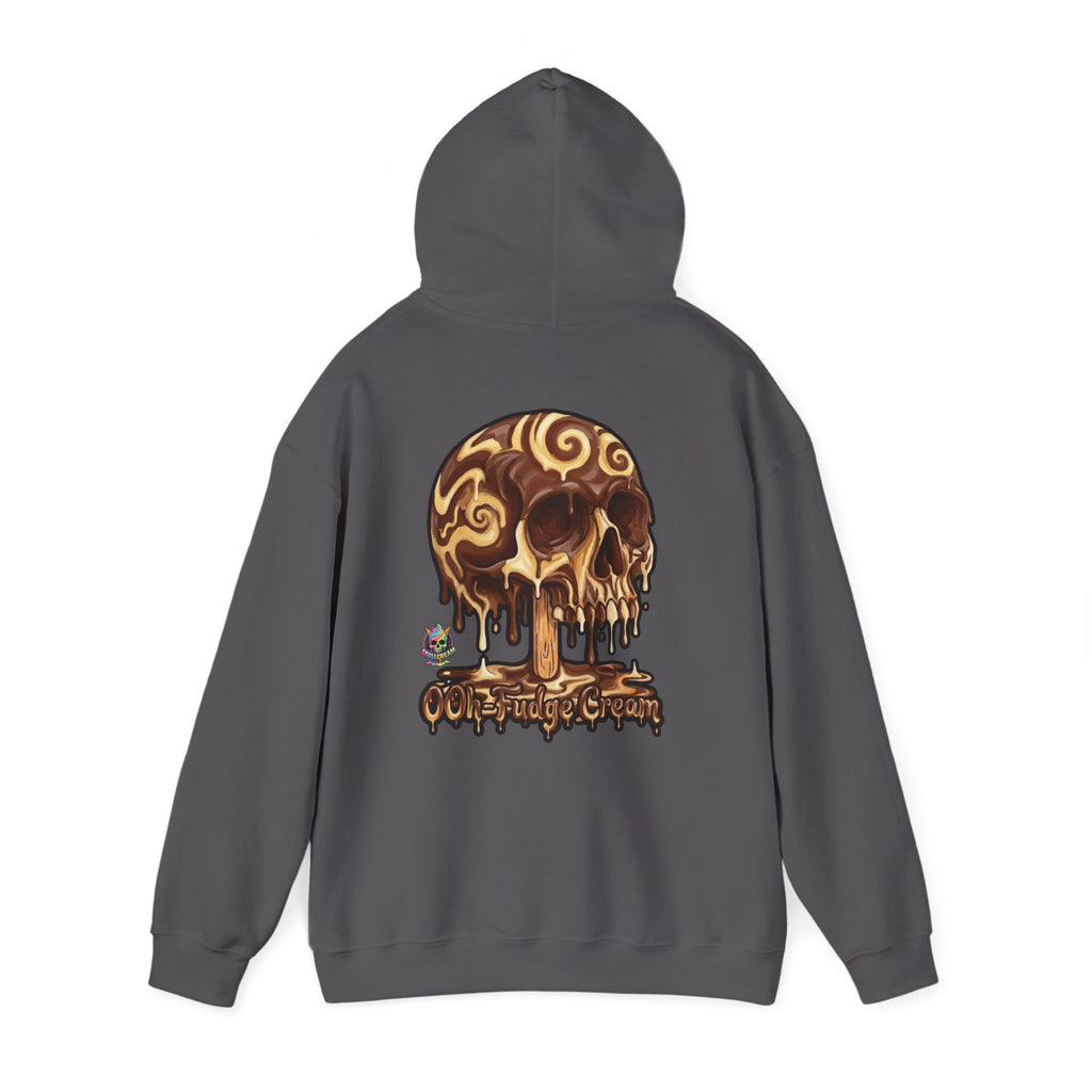 Skullcream-Ooh-Fudge Cream Hoodie | Dripping Skull Graphic