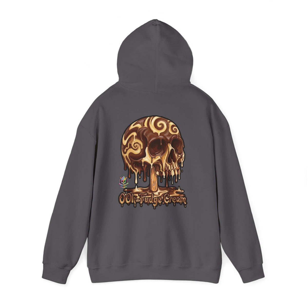 Skullcream-Ooh-Fudge Cream Hoodie | Dripping Skull Graphic