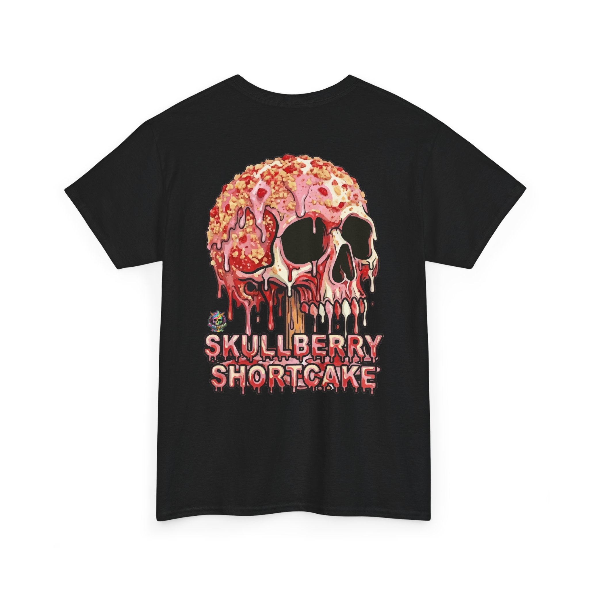 Skullcream-Skullberry Shortcake T-Shirt | Colorful Drip Graphic Tee
