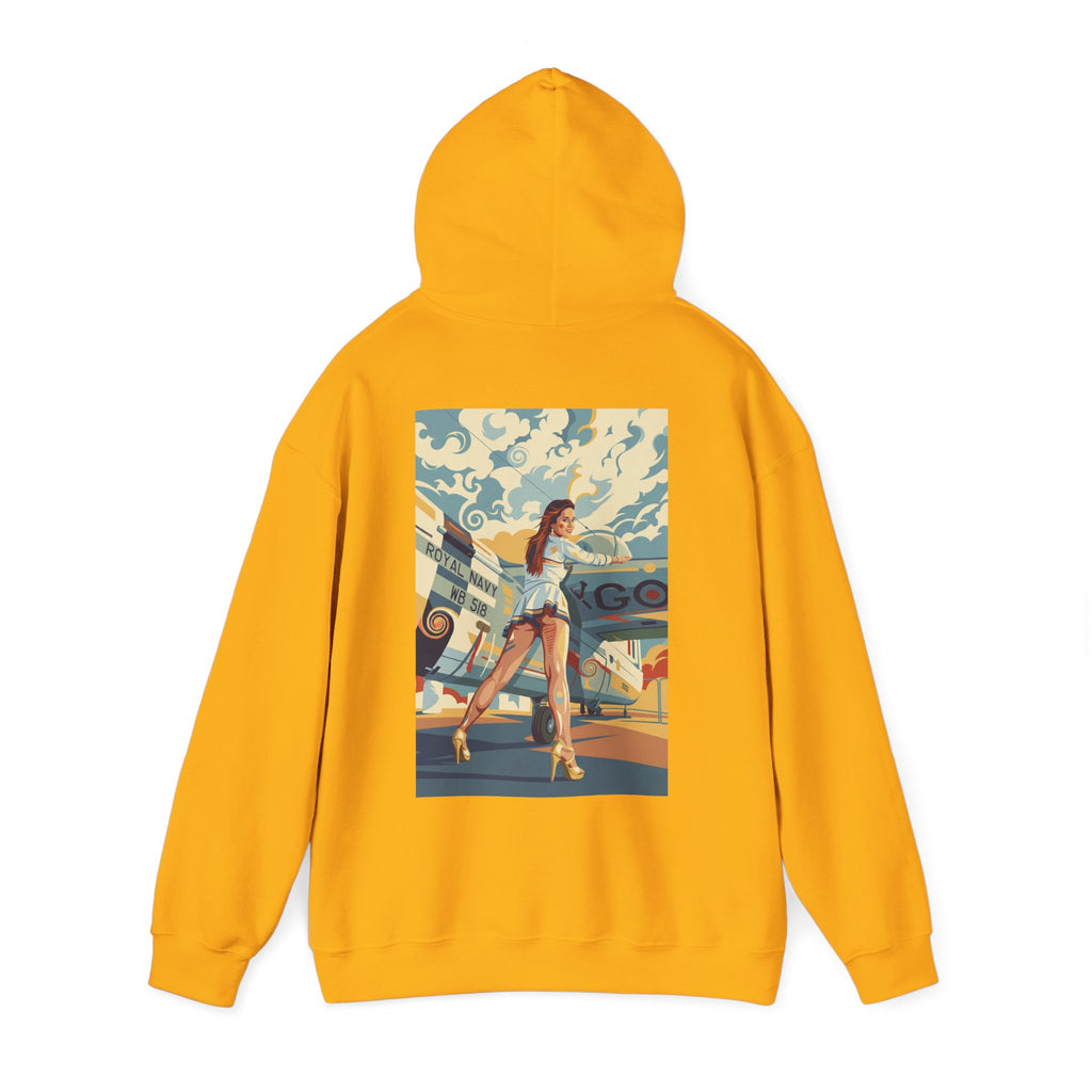 Good Girls-Pin Up Stewardess Hoodie | Parental Advisory  for the Bearded