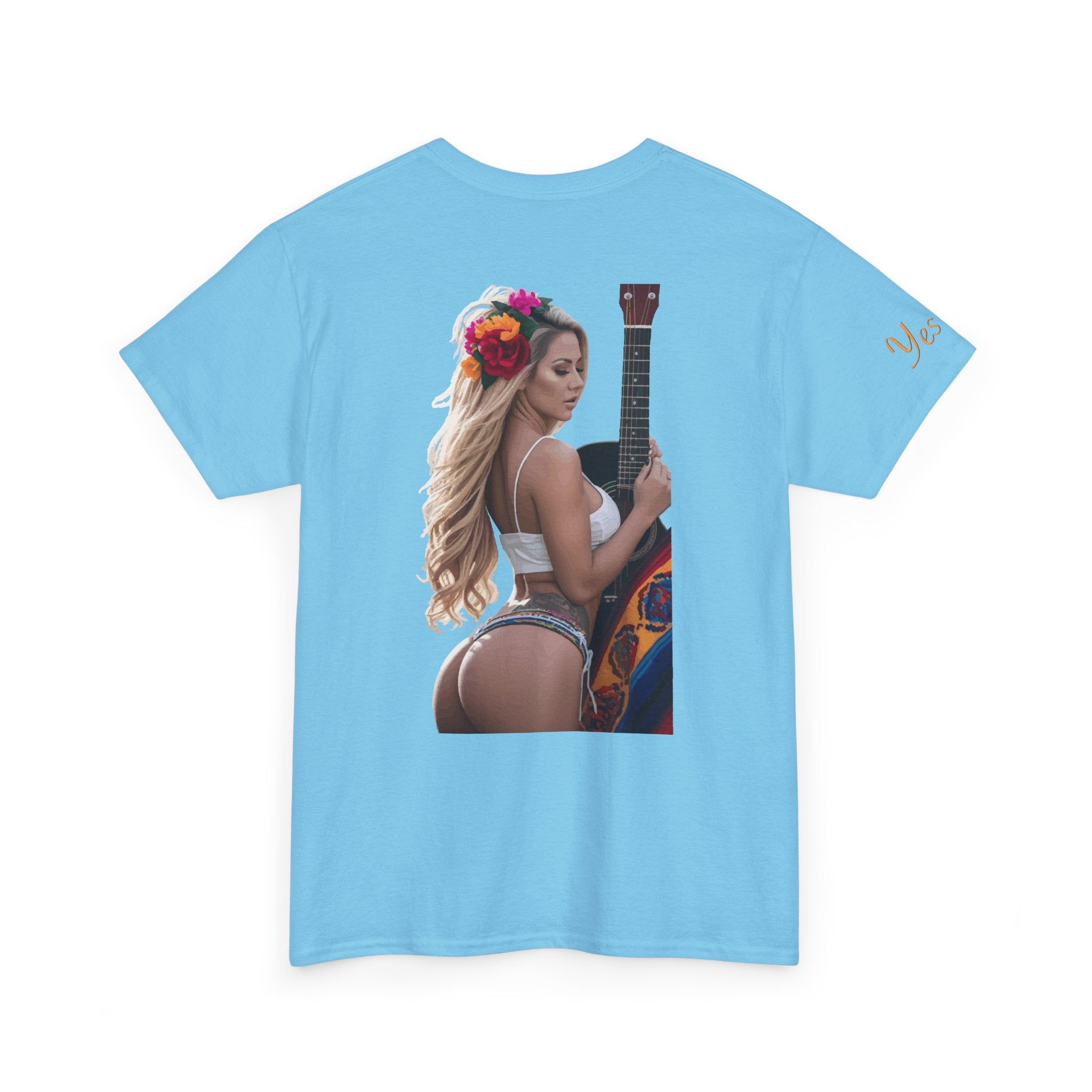 Pretty Flowers-Yes Sir T-Shirt | Parental Advisory  for the Bearded