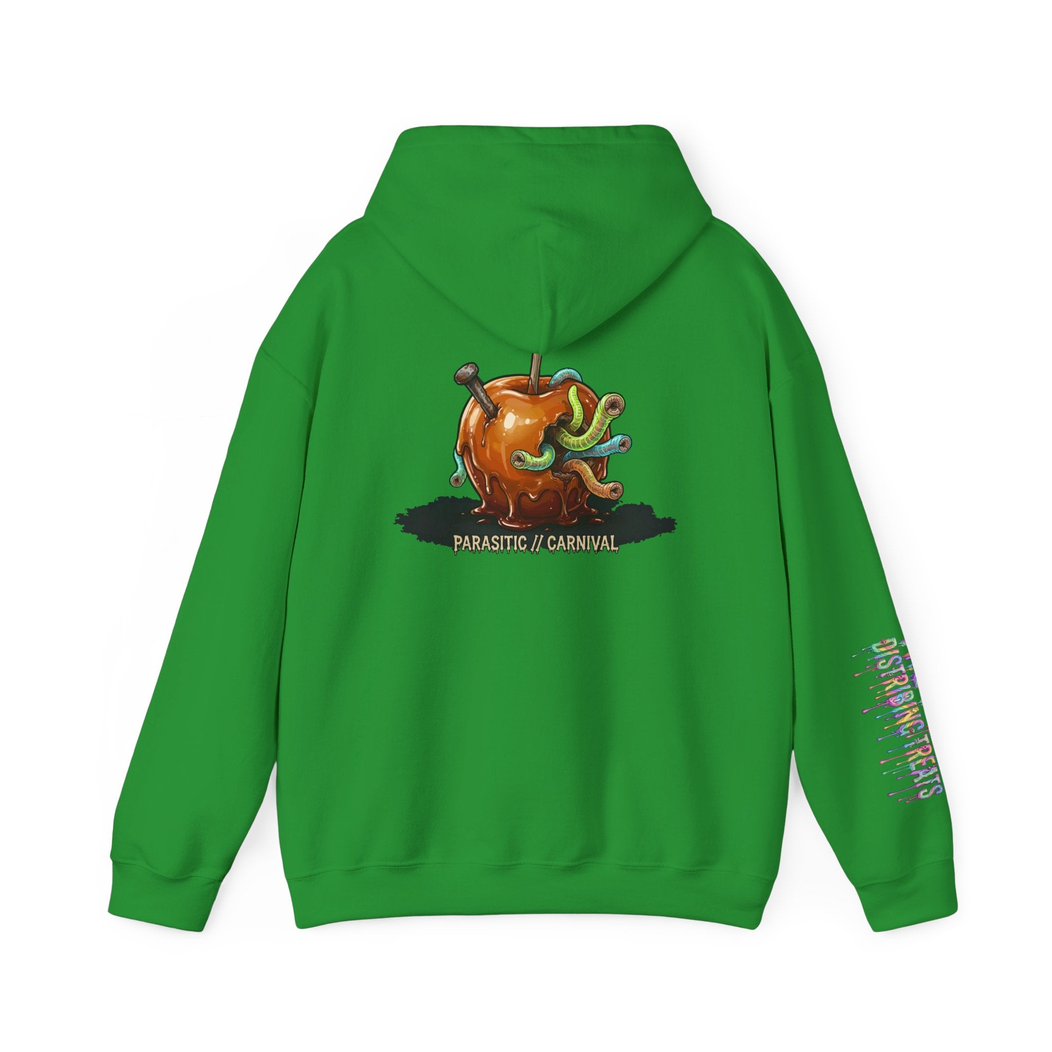 Skullcream Creepy Candy Apple Hoodie — 'Parasitic Carnival' Graphic Pullover