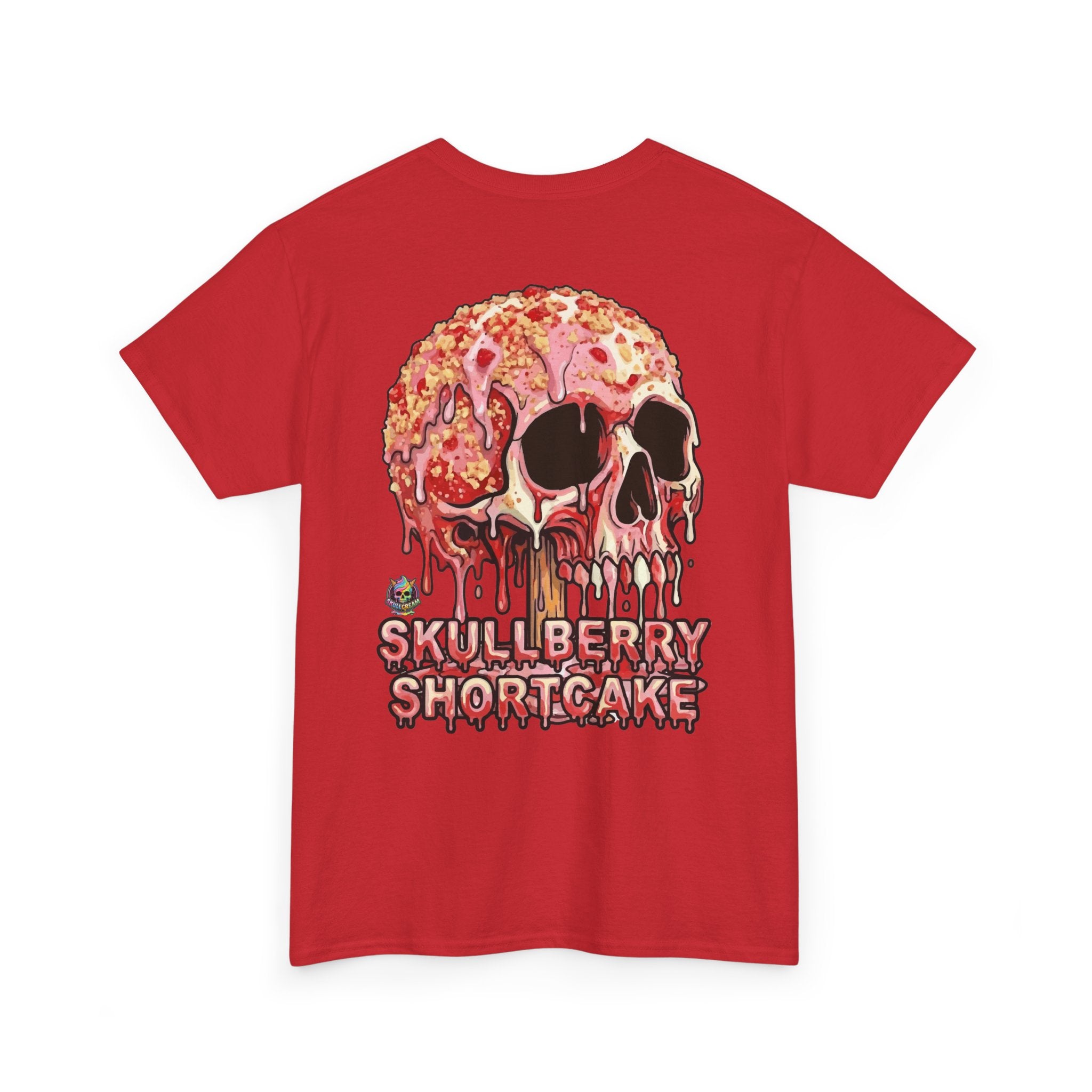Skullcream-Skullberry Shortcake T-Shirt | Colorful Drip Graphic Tee