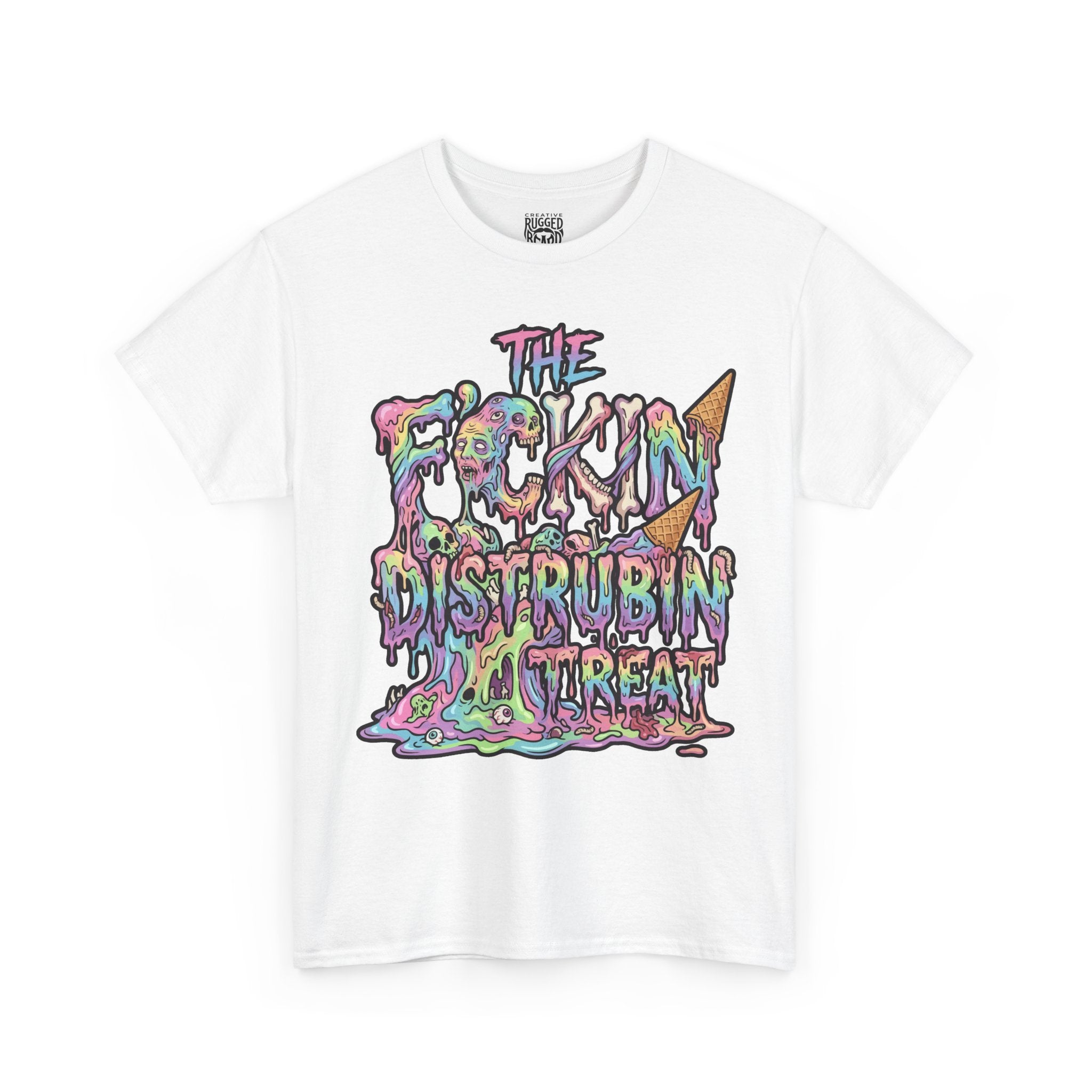 Skullcream-Don’t Push-Pops T-Shirt | Colorful Drip Graphic Tee