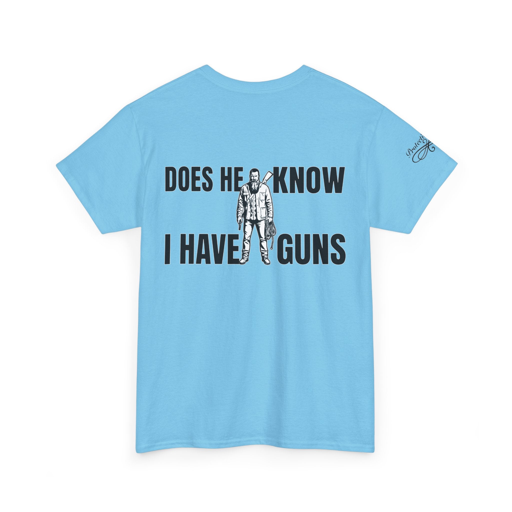 Protective Dad Does He Know T-Shirt| Here’s Your Warning